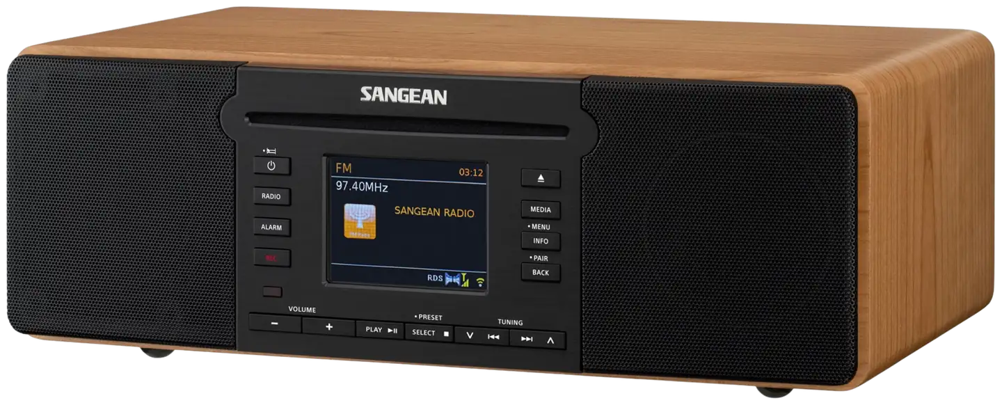 Sangean radio CD-soittimella DDR-66BT pähkinä - 1