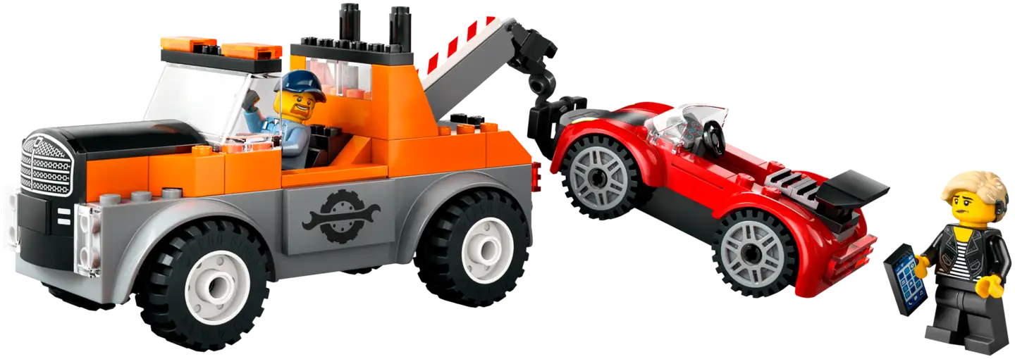 LEGO City Great Vehicles 60435 Hinausauto ja urheiluautokorjaamo - 5