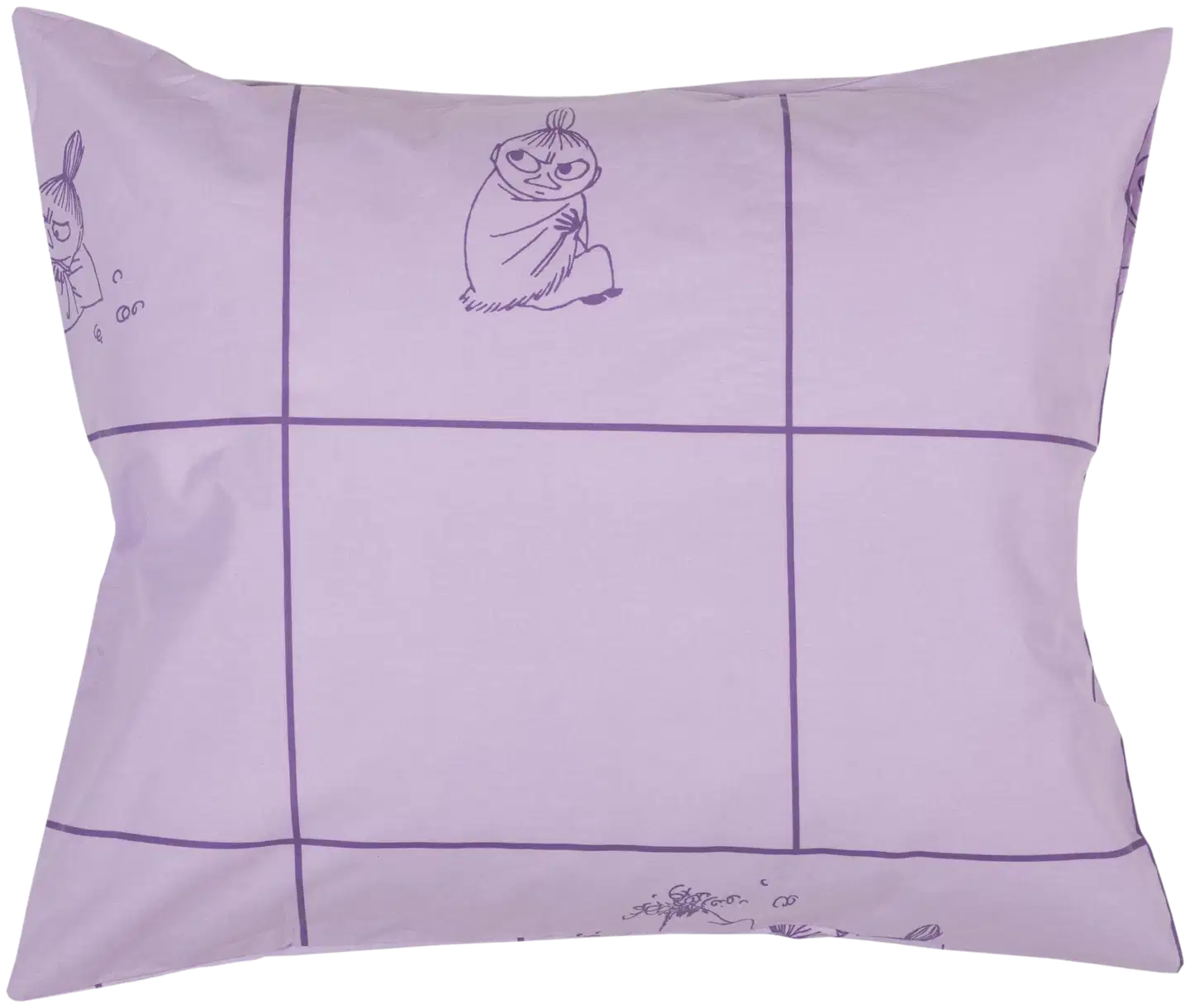 Moomin Arabia Muumi tyynyliina 50x60cm Pikku Myy lila GOTS - 1
