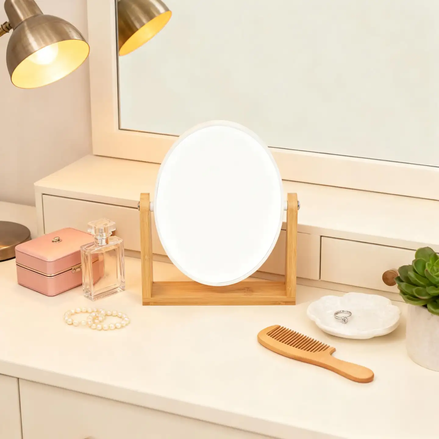 House 2-puoleinen peili pyöreä - 4