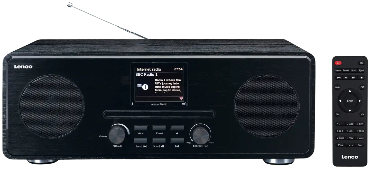 Lenco DIR-260BK FM/Internet radio - 1
