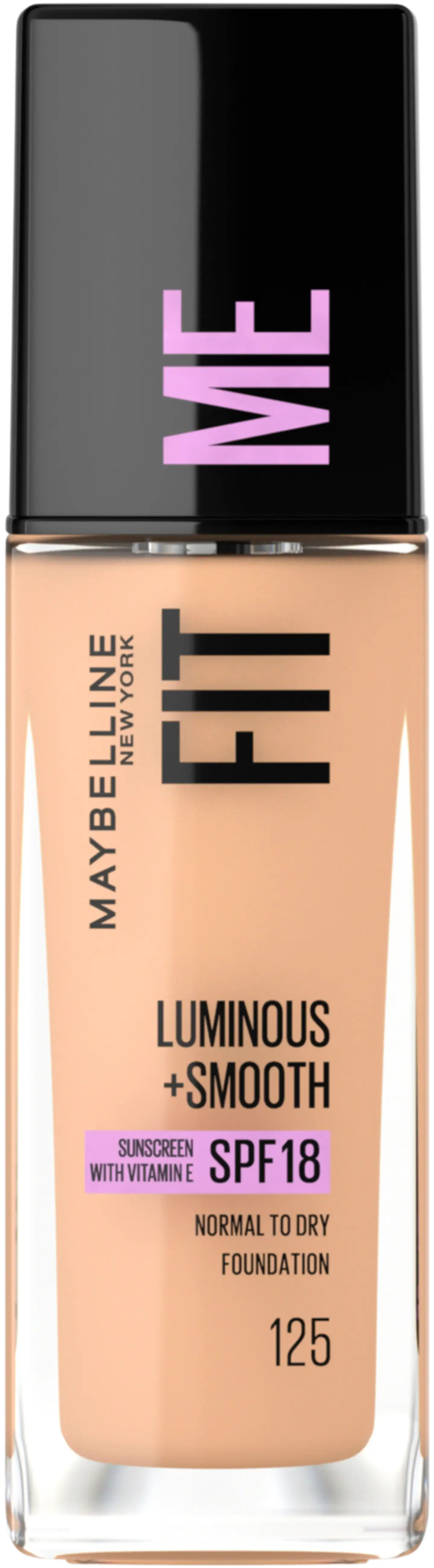 Maybelline New York  Fit Me Luminous & Smooth 125 Nude Beige -meikkivoide 30ml - 1