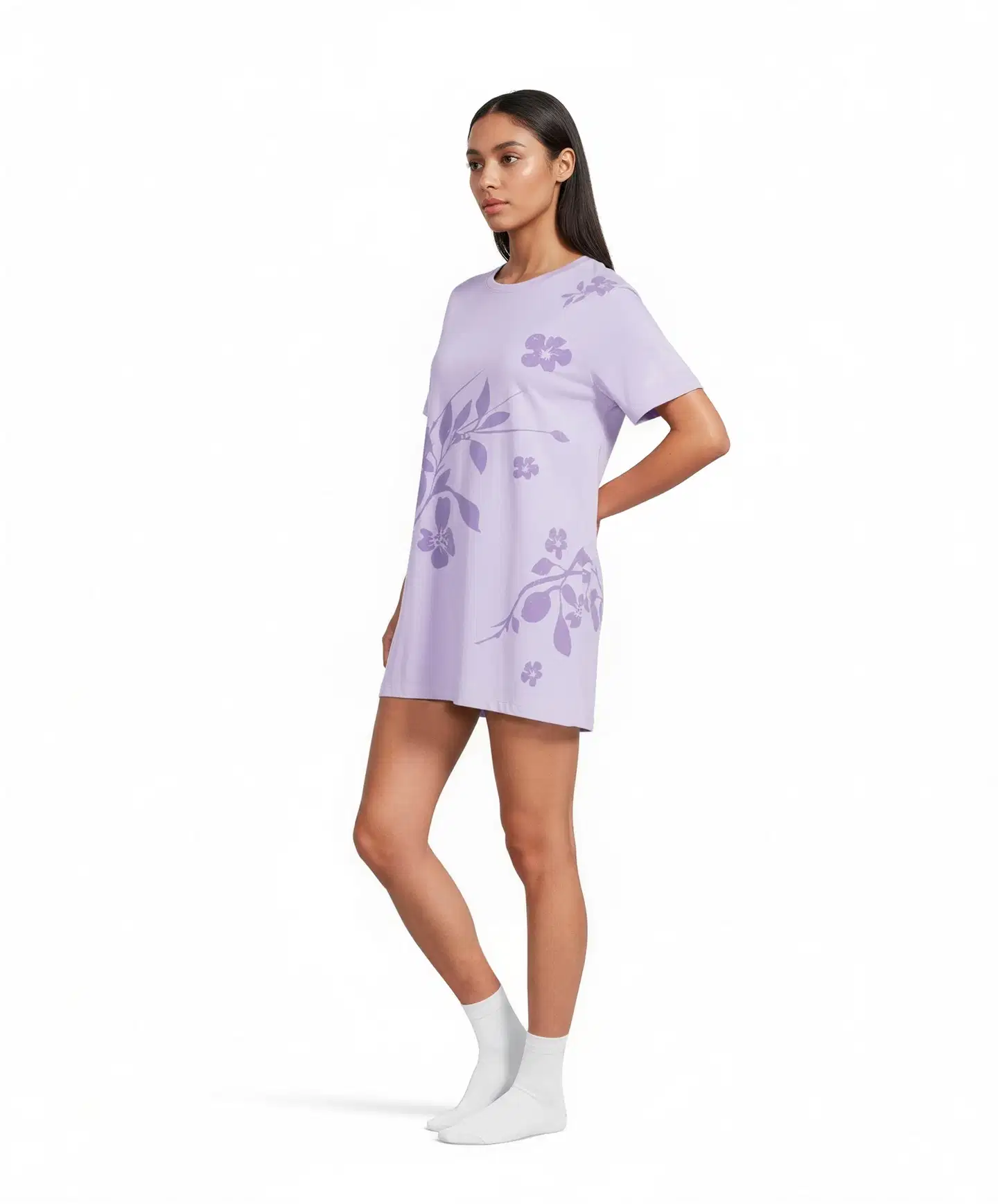 Actuelle naisten yöpaita 212A042608 - Lavender - 4