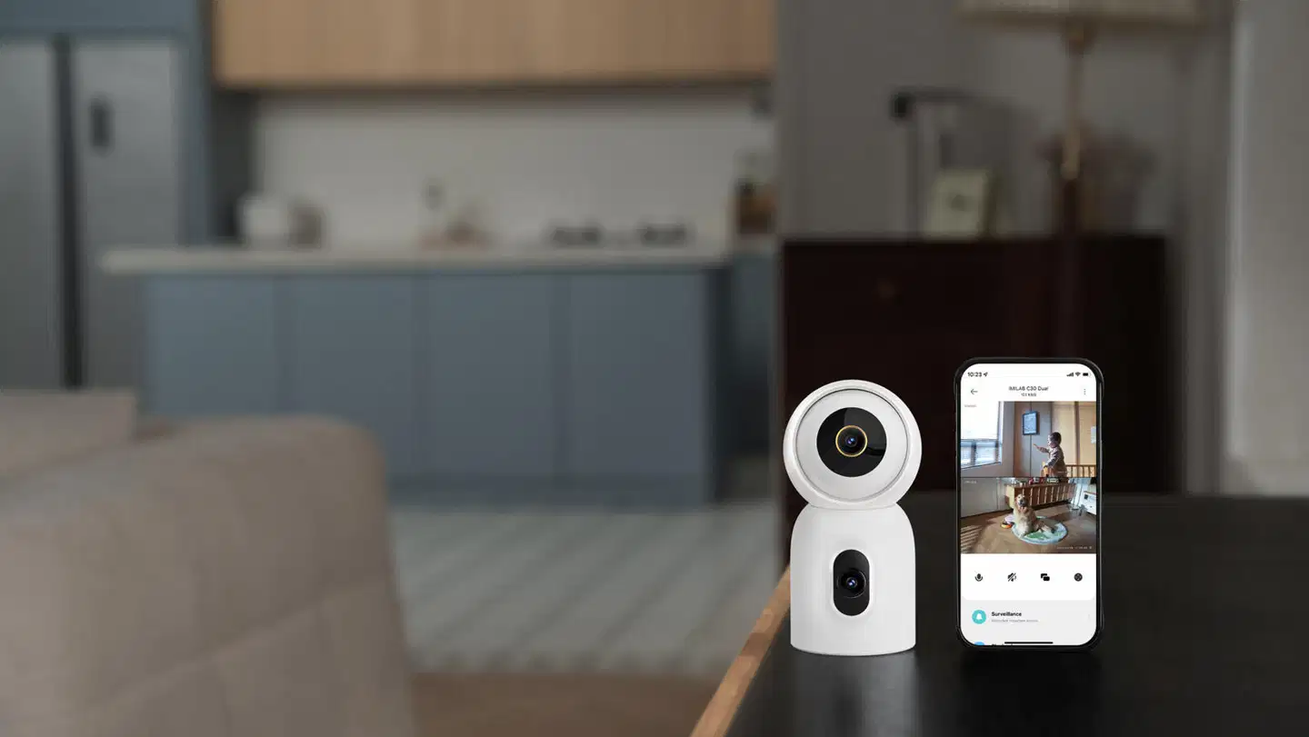 Imilab C30 Dual 3K+3K WiFi -valvontakamera kahdella objektiivilla sisäkäyttöön CMSXJ111A - 72