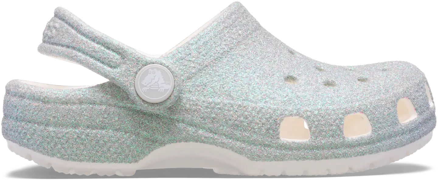 Crocs lasten pistokas Classic Iridescent Glitter - WHITE - 2