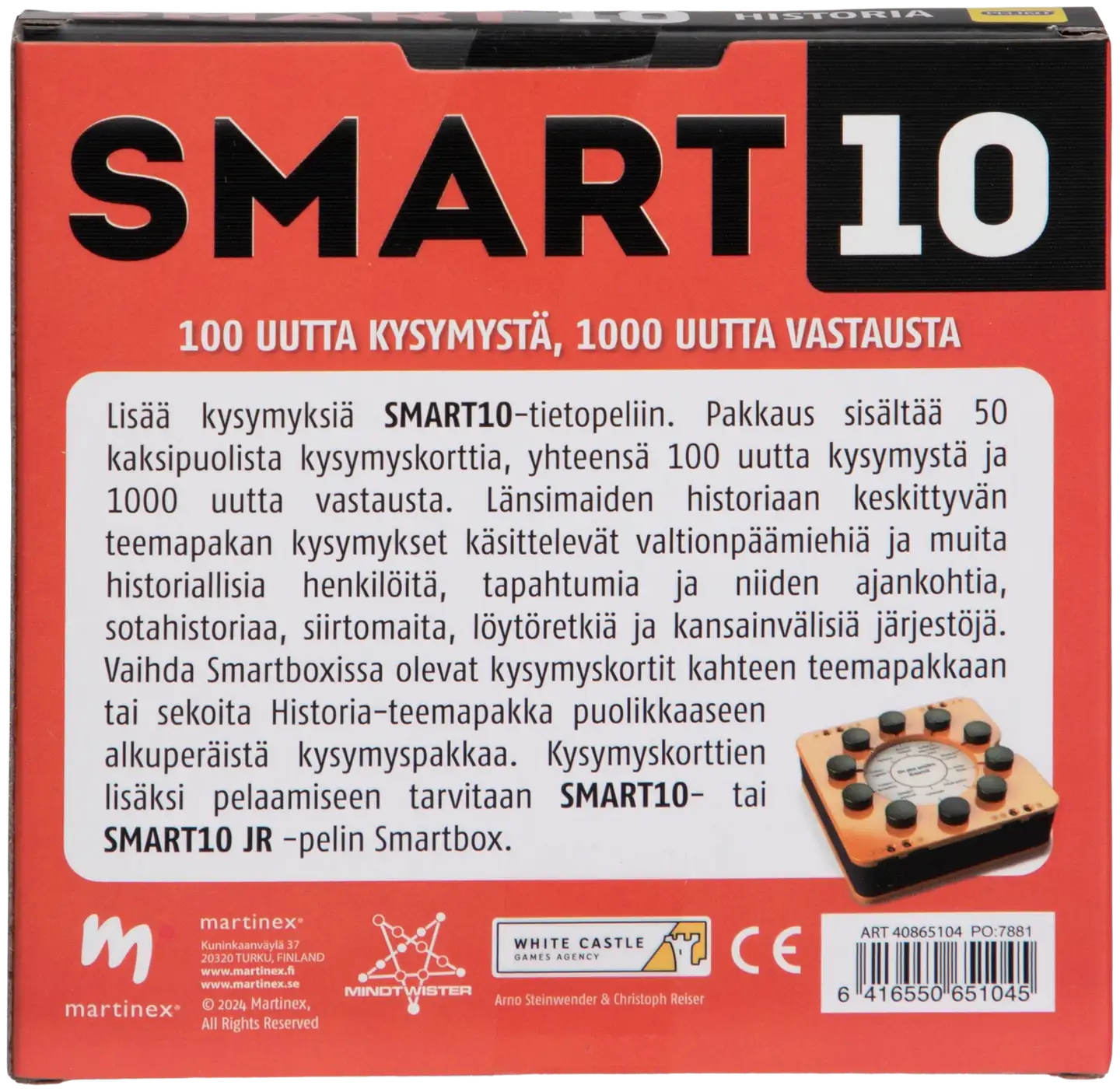 Peliko Smart10 tietopeli kysymykset historia - 3