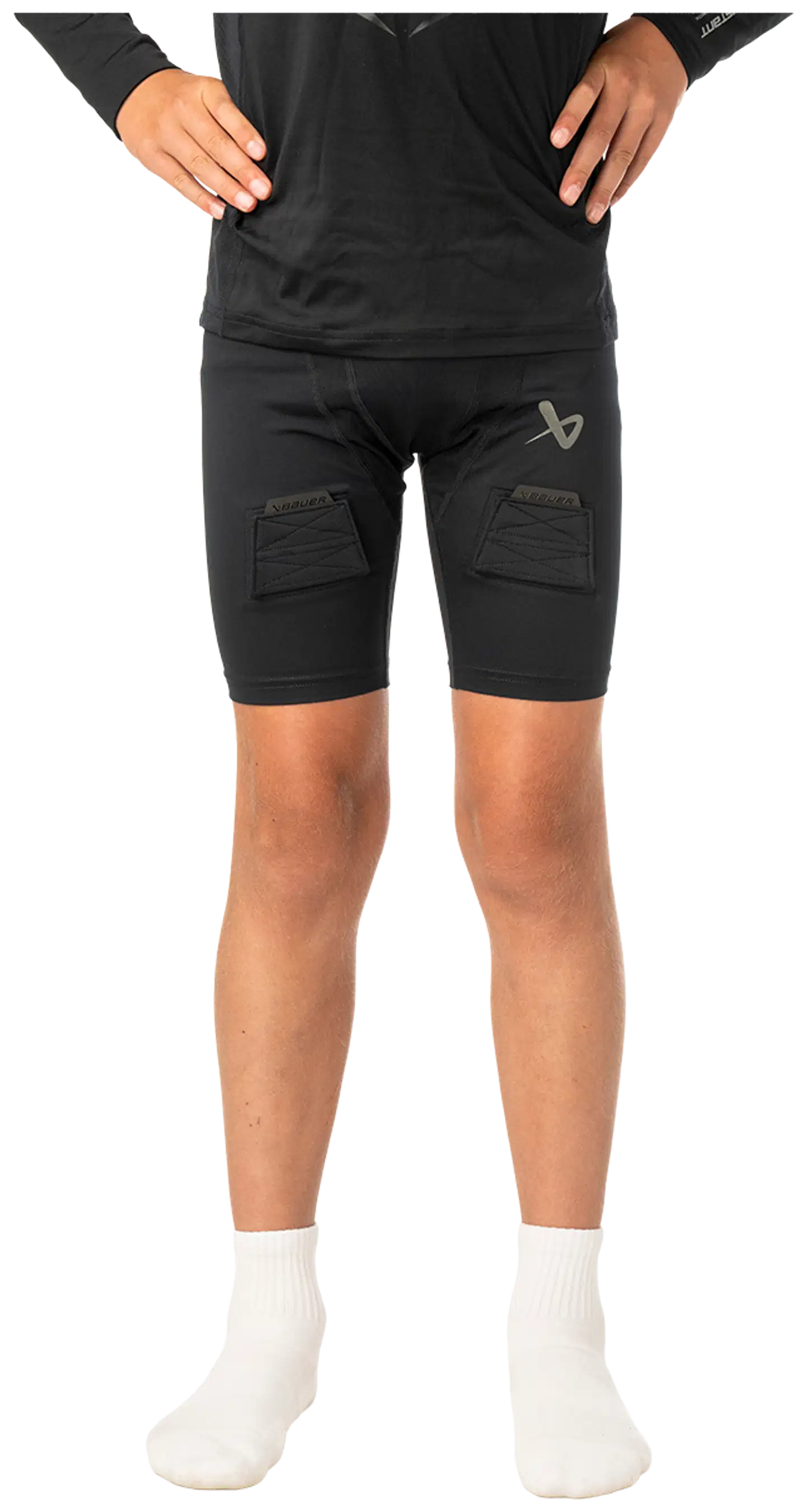 Bauer alasuoja shortsi S26 Perf Jock JR - musta