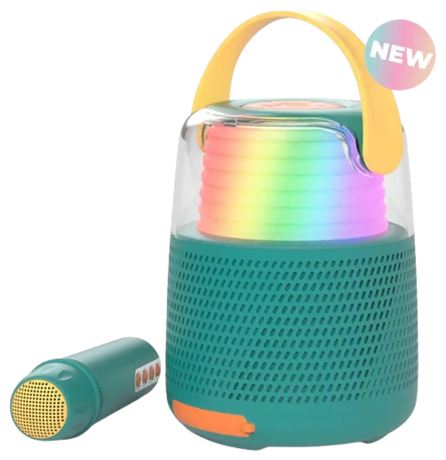 MOB karaokesetti Bluetooth kaiuttimella ja langattomalla mikrofonilla KS-80 vihreä - 1