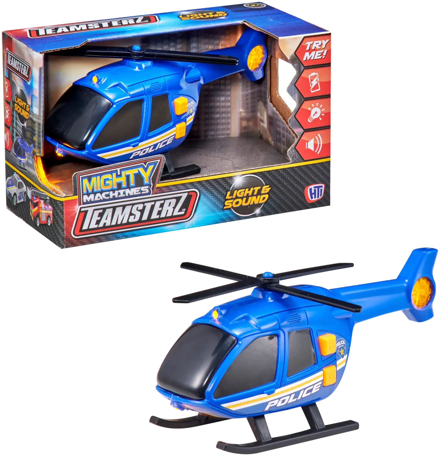 Teamsterz lelu Mighty Machines pieni helikopteri valoilla ja äänillä - 2