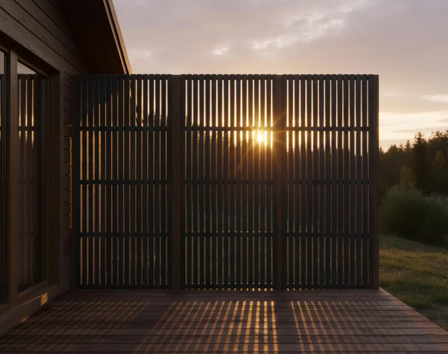 Näkösuoja ritilä, grafiitin harmaa, 179x80x2cm - 4