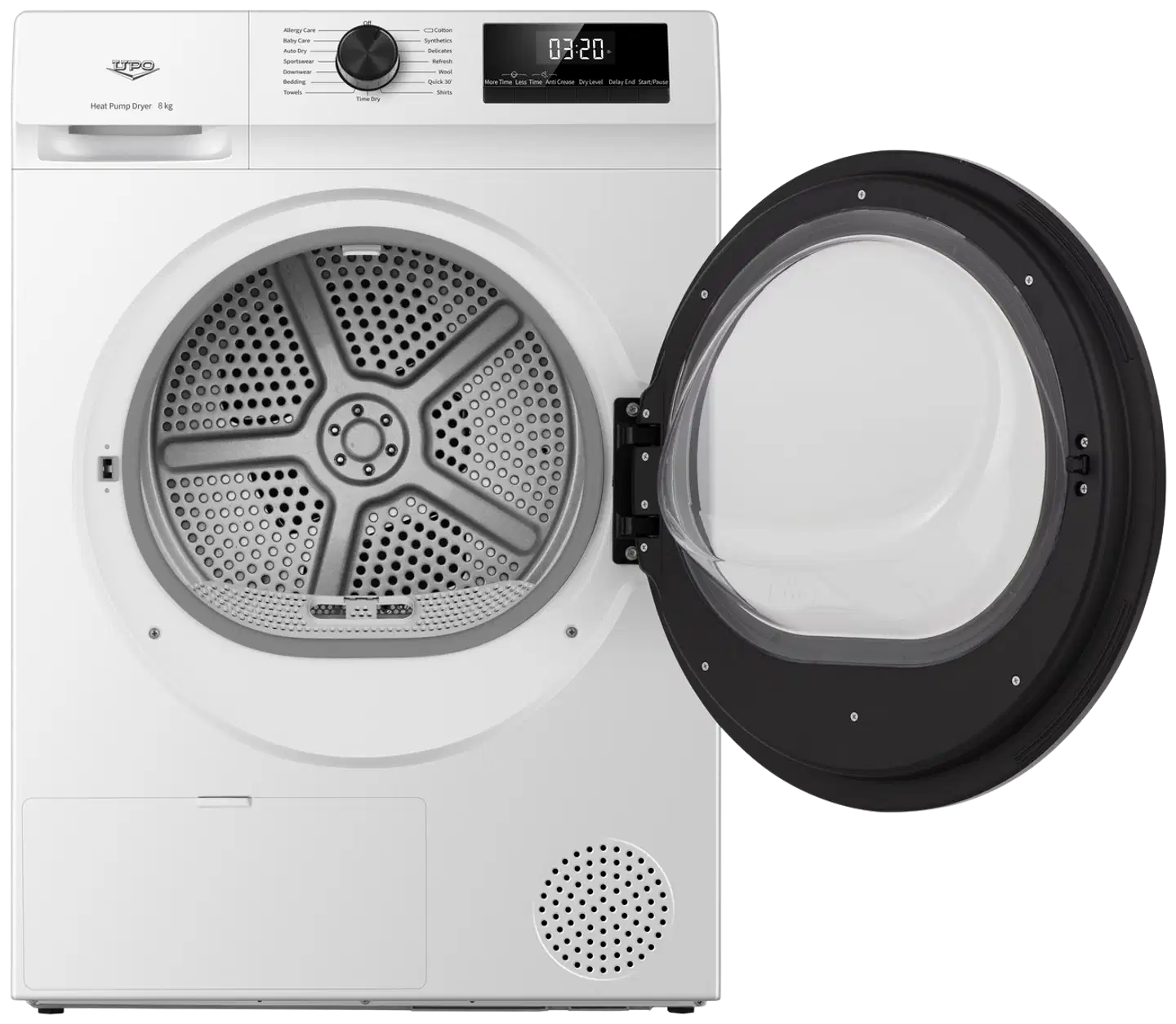 UPO kuivausrumpu K2U8DC 8kg valkoinen - 3