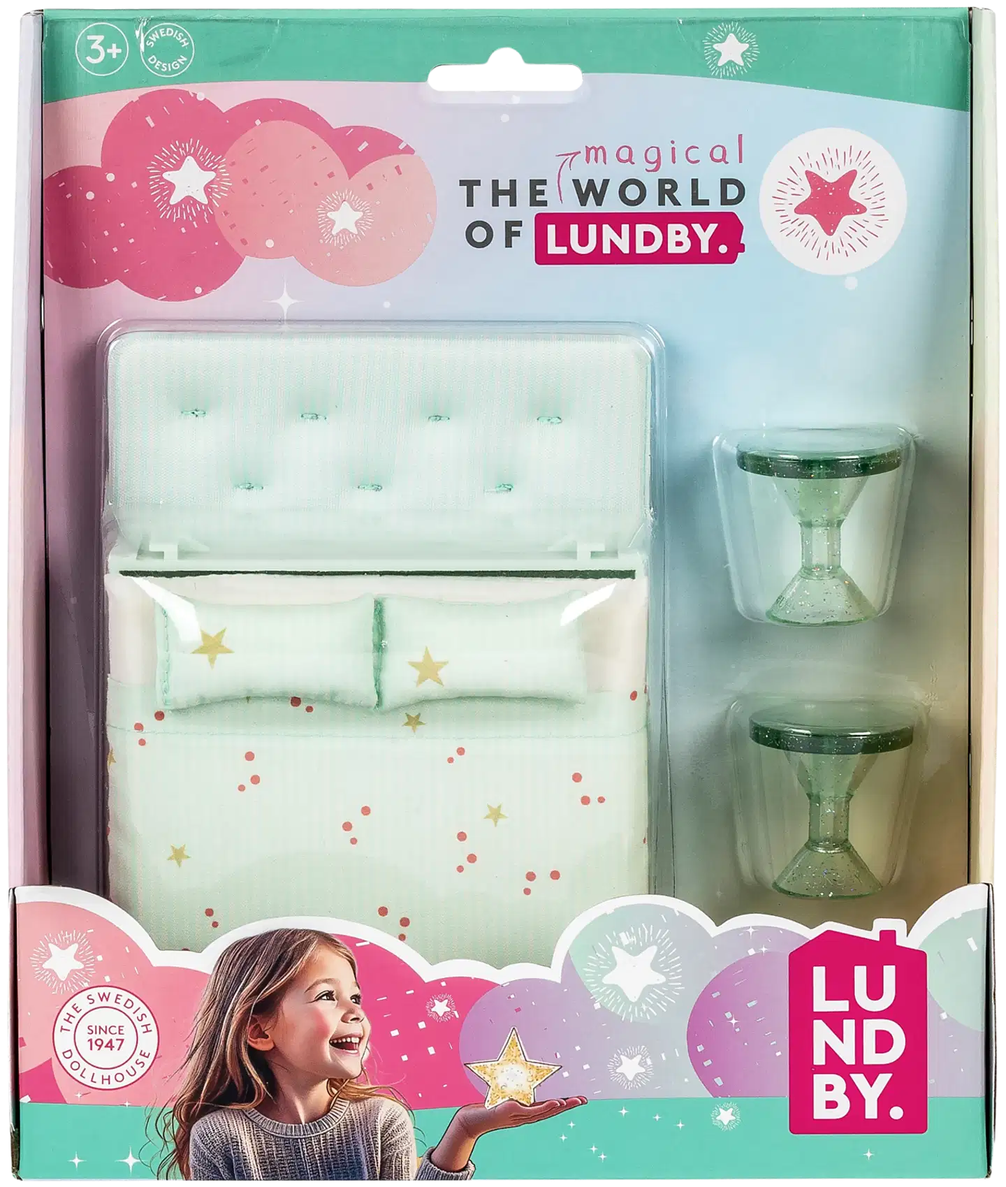 Lundby sänky pehmustetulla päädyllä - 1