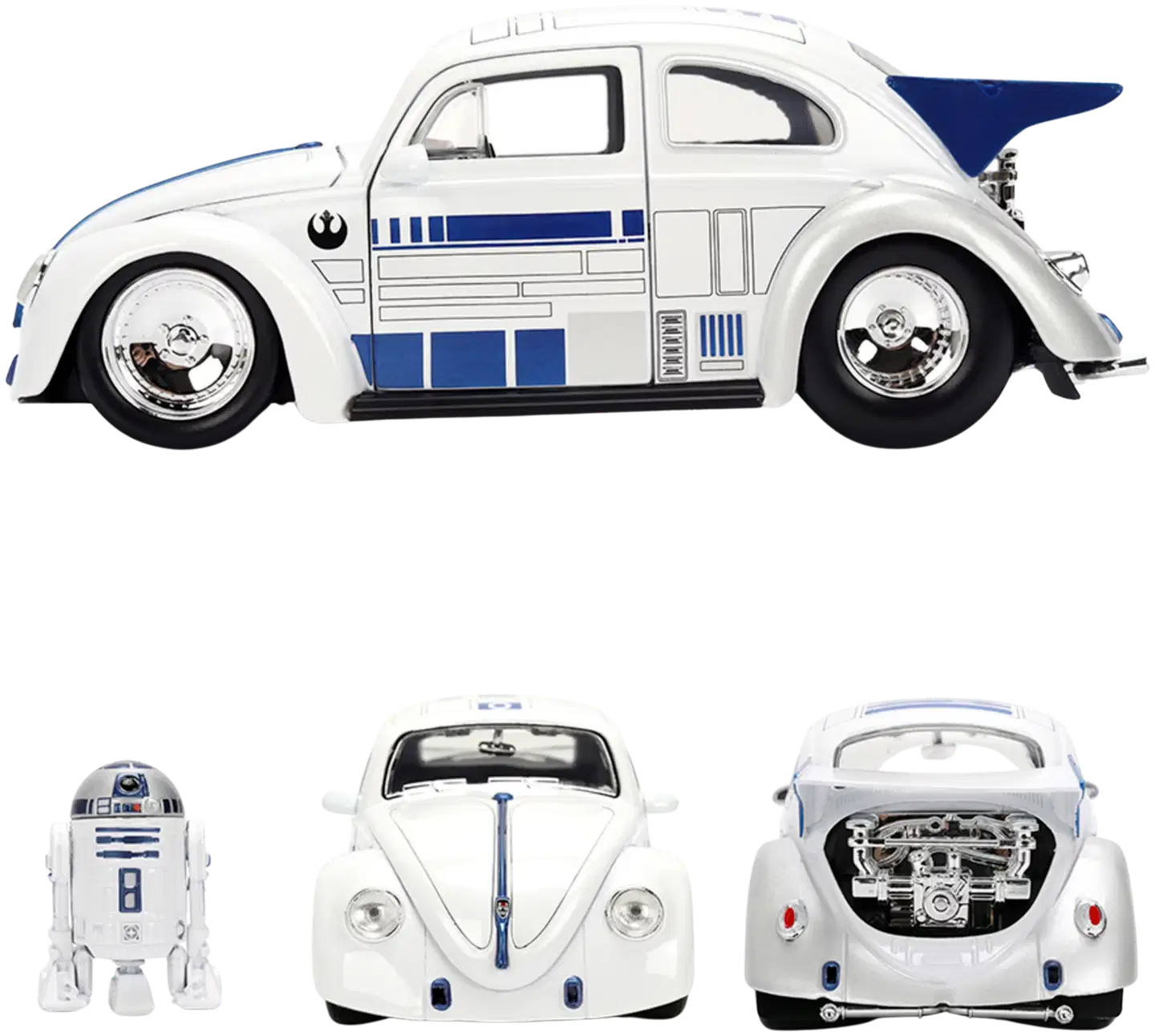 Jada Disney Star Wars R2D2 1959 VW Drag Beetle, 19 cm, 1:24, die-cast - 4