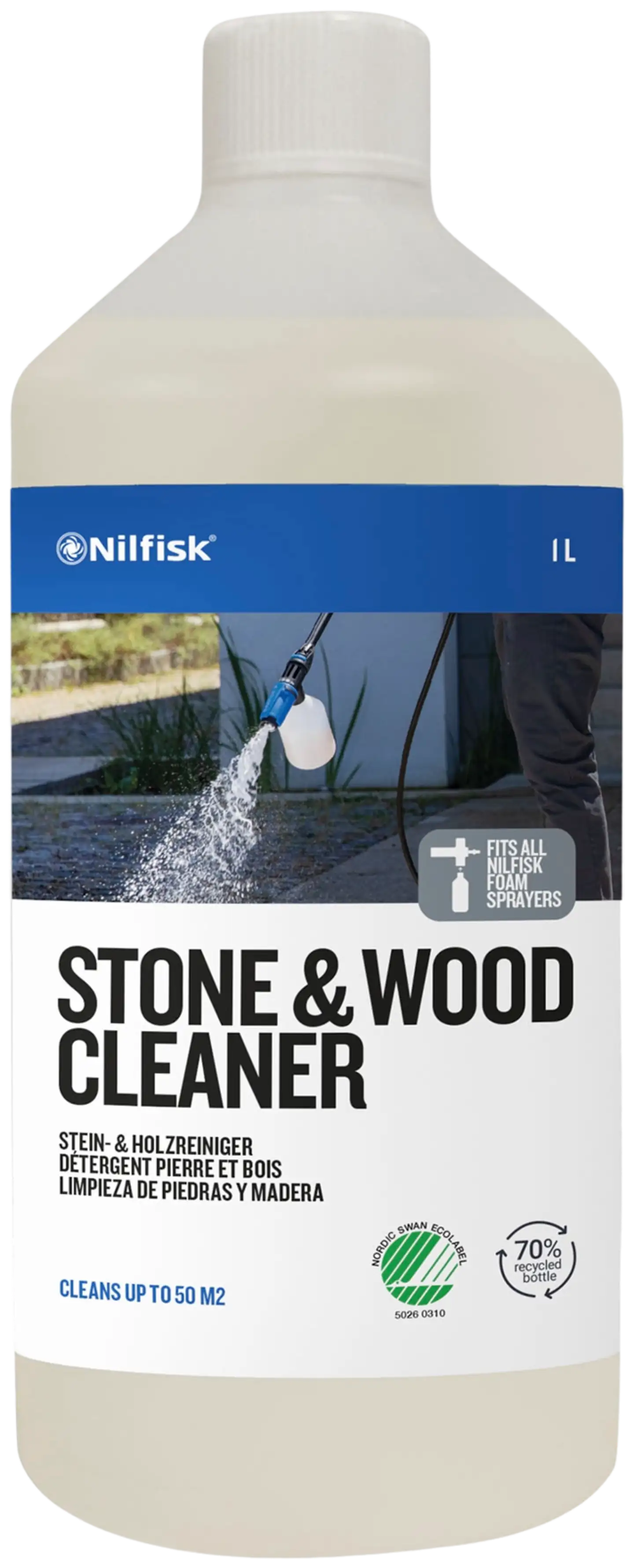 Kivi- ja puupesuaine 1 L Nilfisk Stone&Wood Cleaner