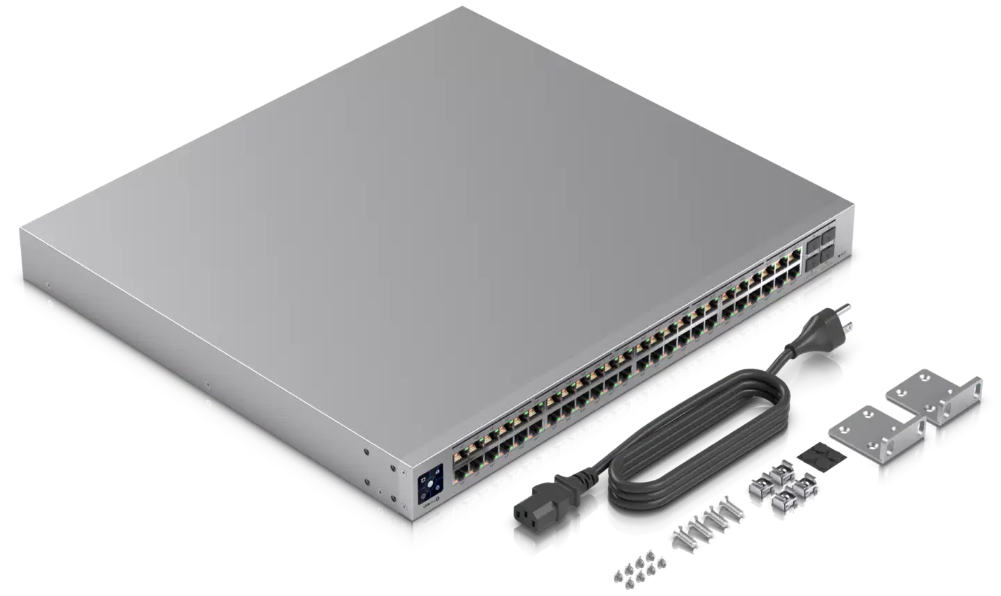Ubiquiti 48-porttinen gigabit PoE -kytkin Layer 3 -ominaisuuksilla USW-PRO-48-POE - 7