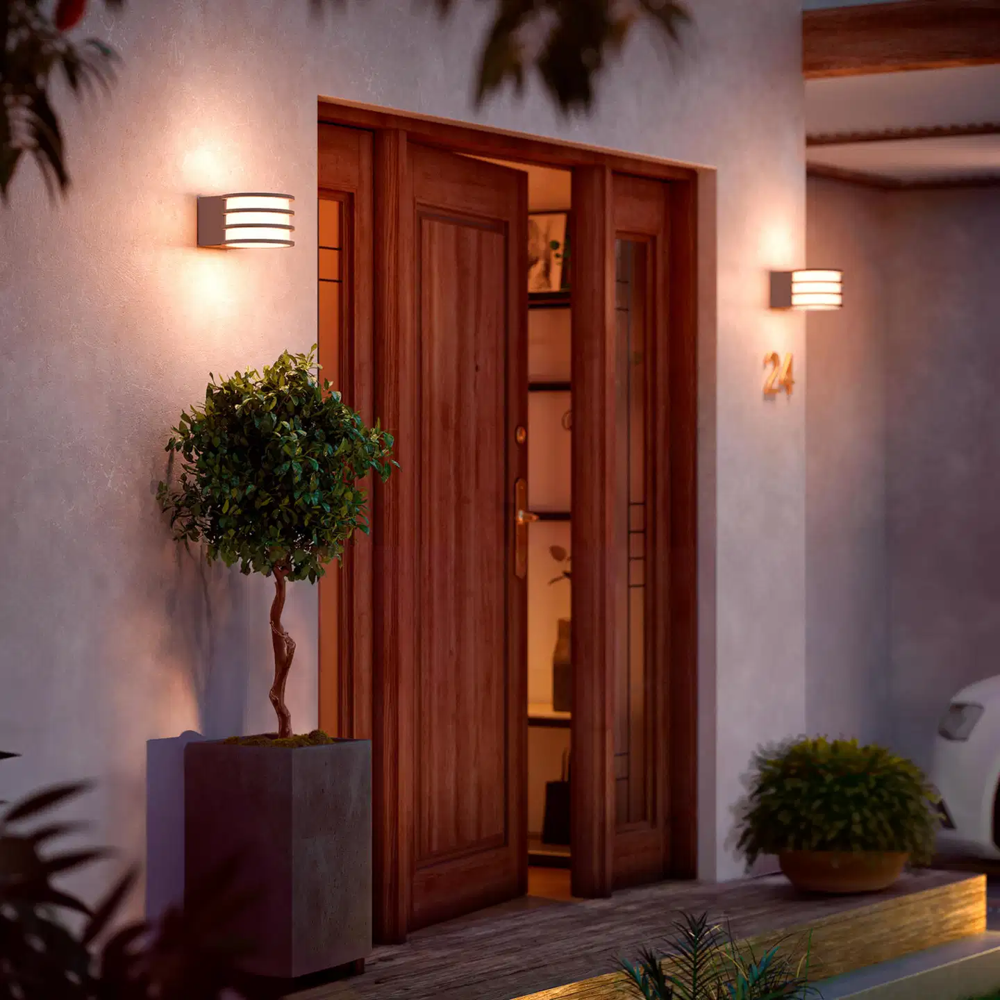 Philips Hue Lucca -seinävalaisin ulkokäyttöön 8.1W 1000-20000K 1100LM anthracite - 5