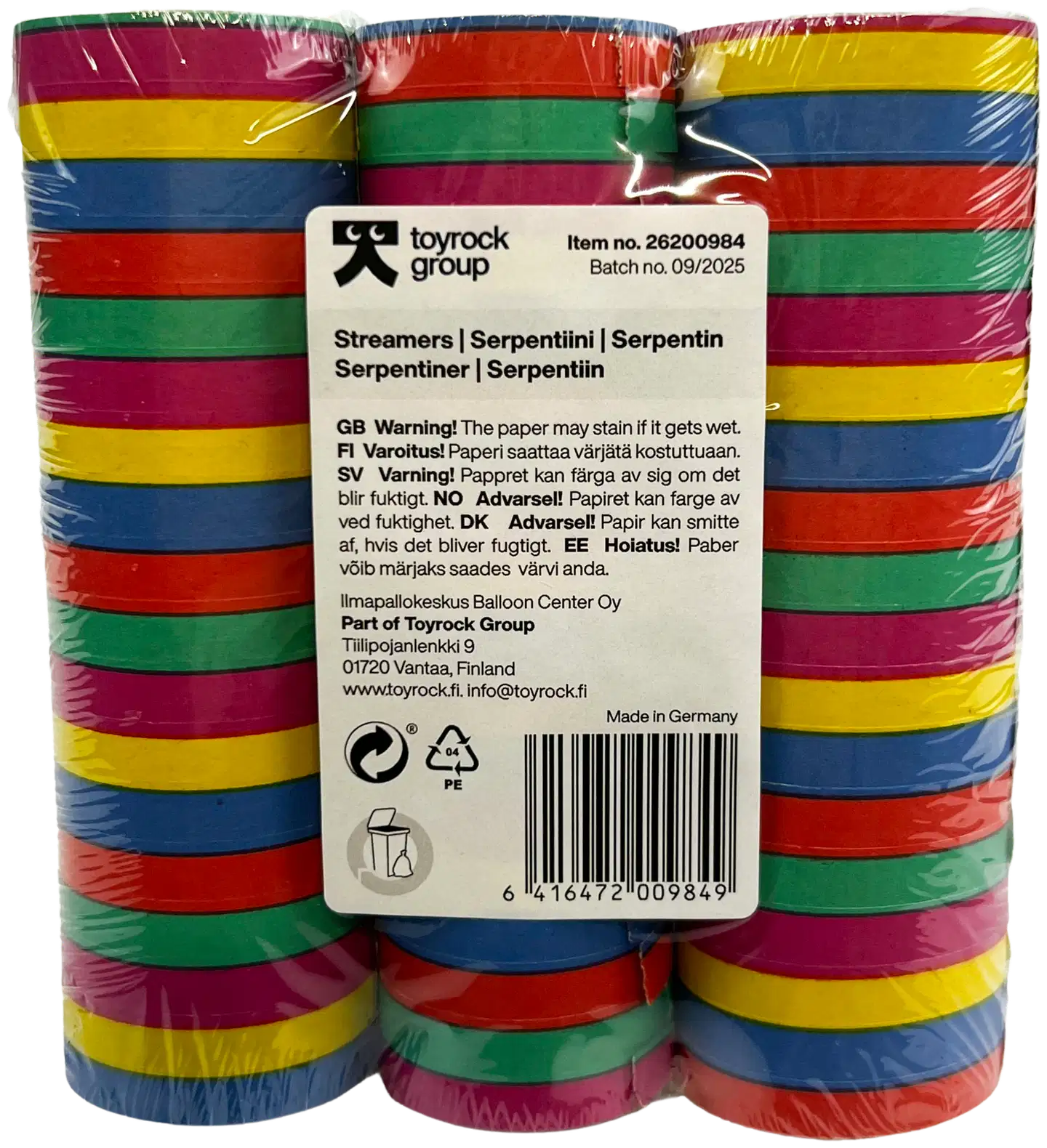 Serpentiini raita 3 rll/pkt - 5