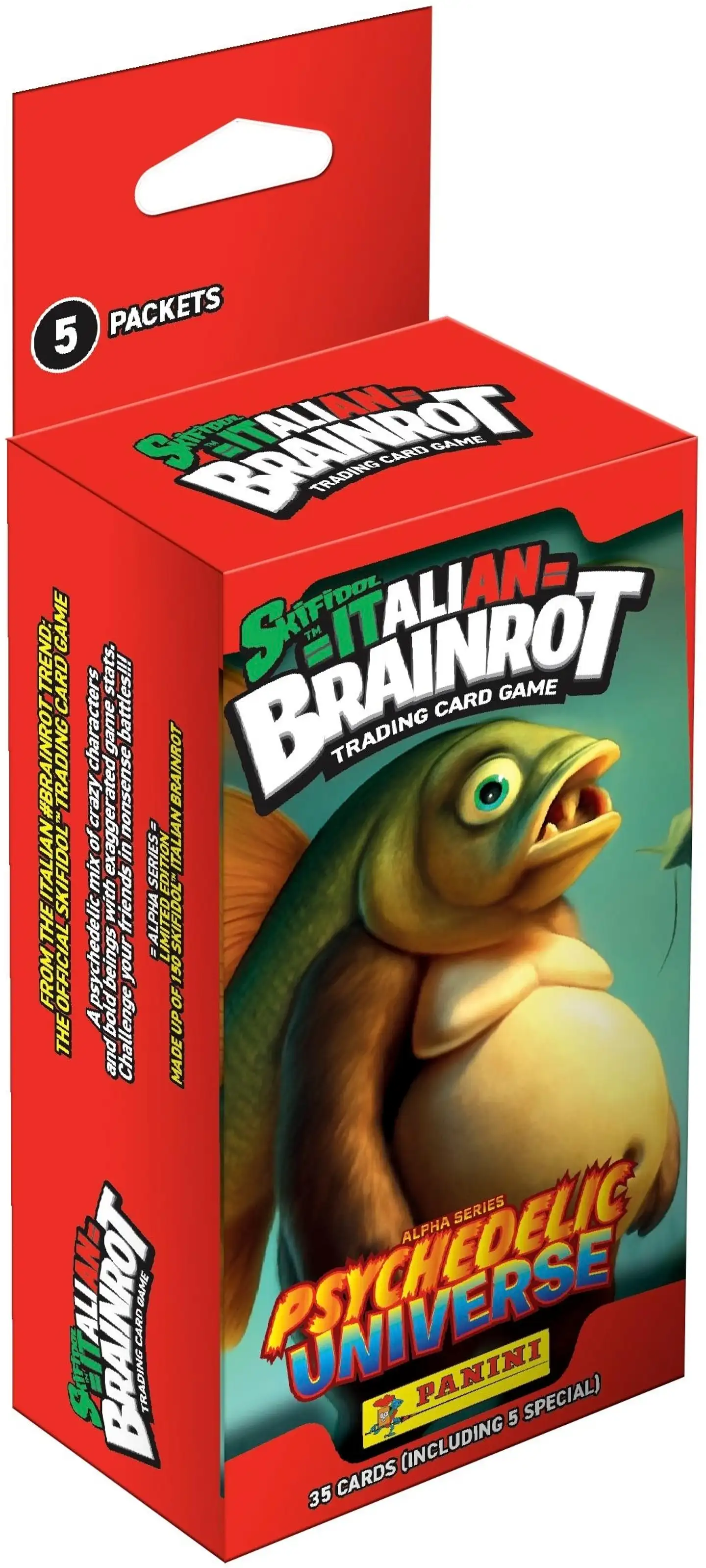 Skifidol Italian Brainrot -5 korttipaketin laatikko keräilykortit