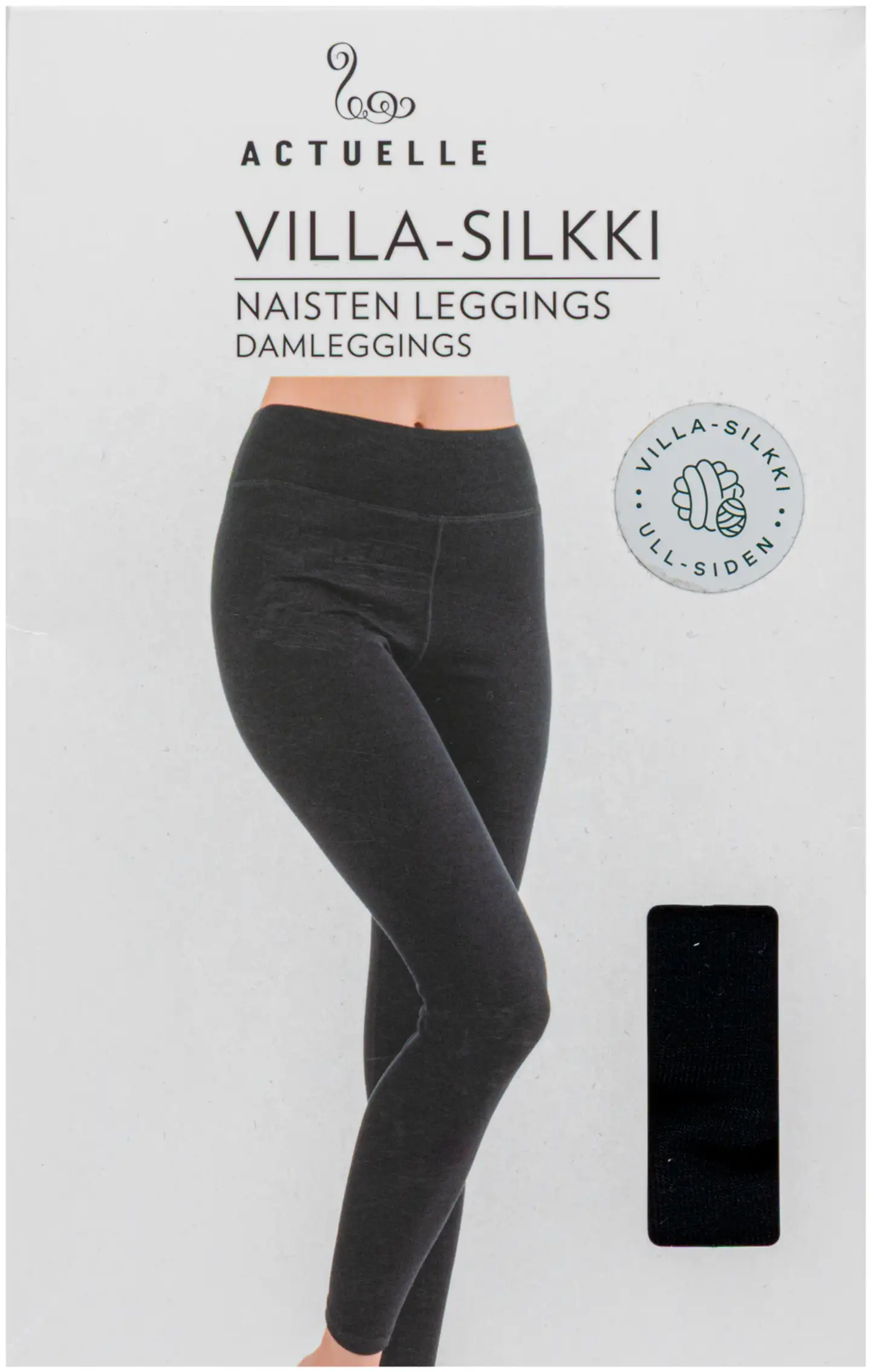 Actuelle villasilkki leggingsit - BLACK - 3
