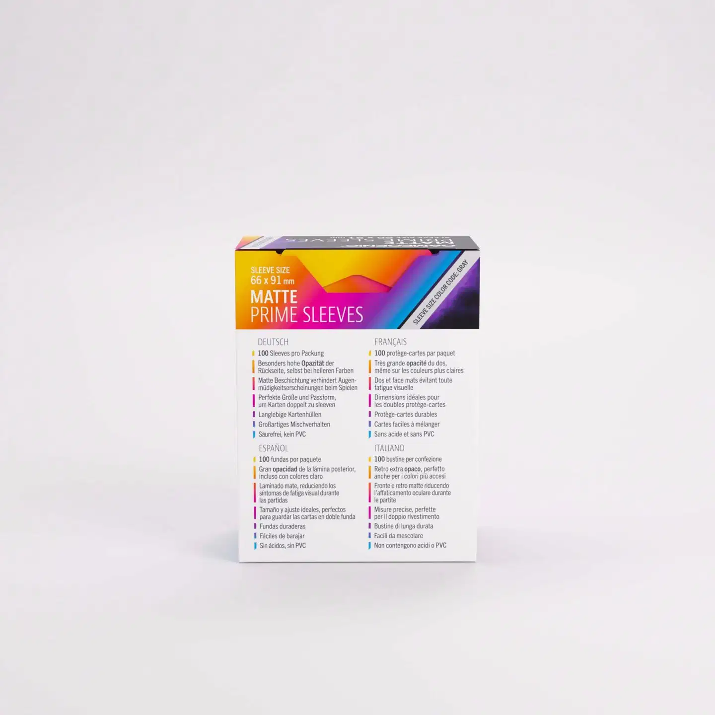 Gamegenic Matte Prime -korttisuojat 66 × 91 mm, violetti - 2