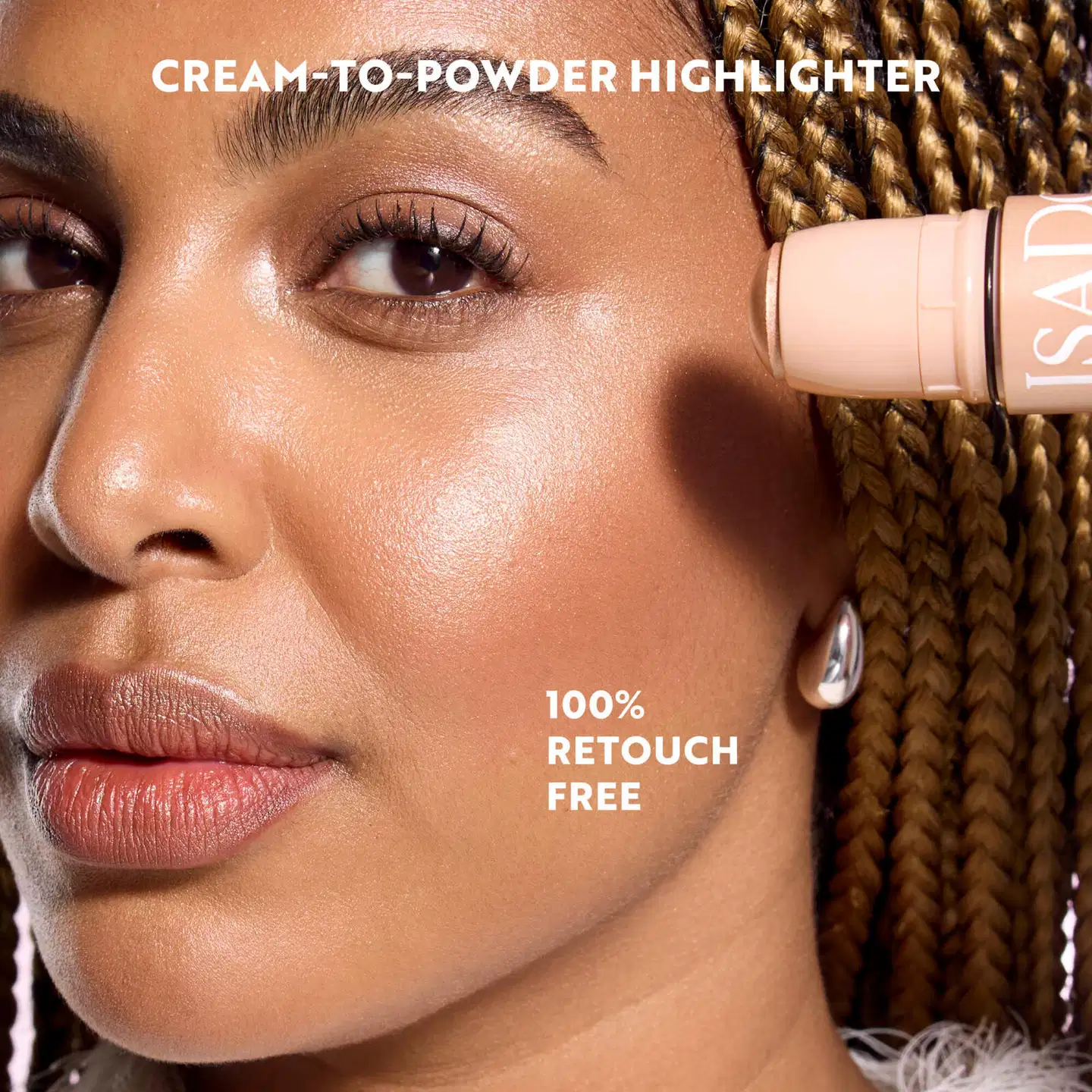 IsaDora The Highlight Stick Cream-to-Silky Powder 64 Frosty Pink 5,5 g - 64 Frosty Pink - 8