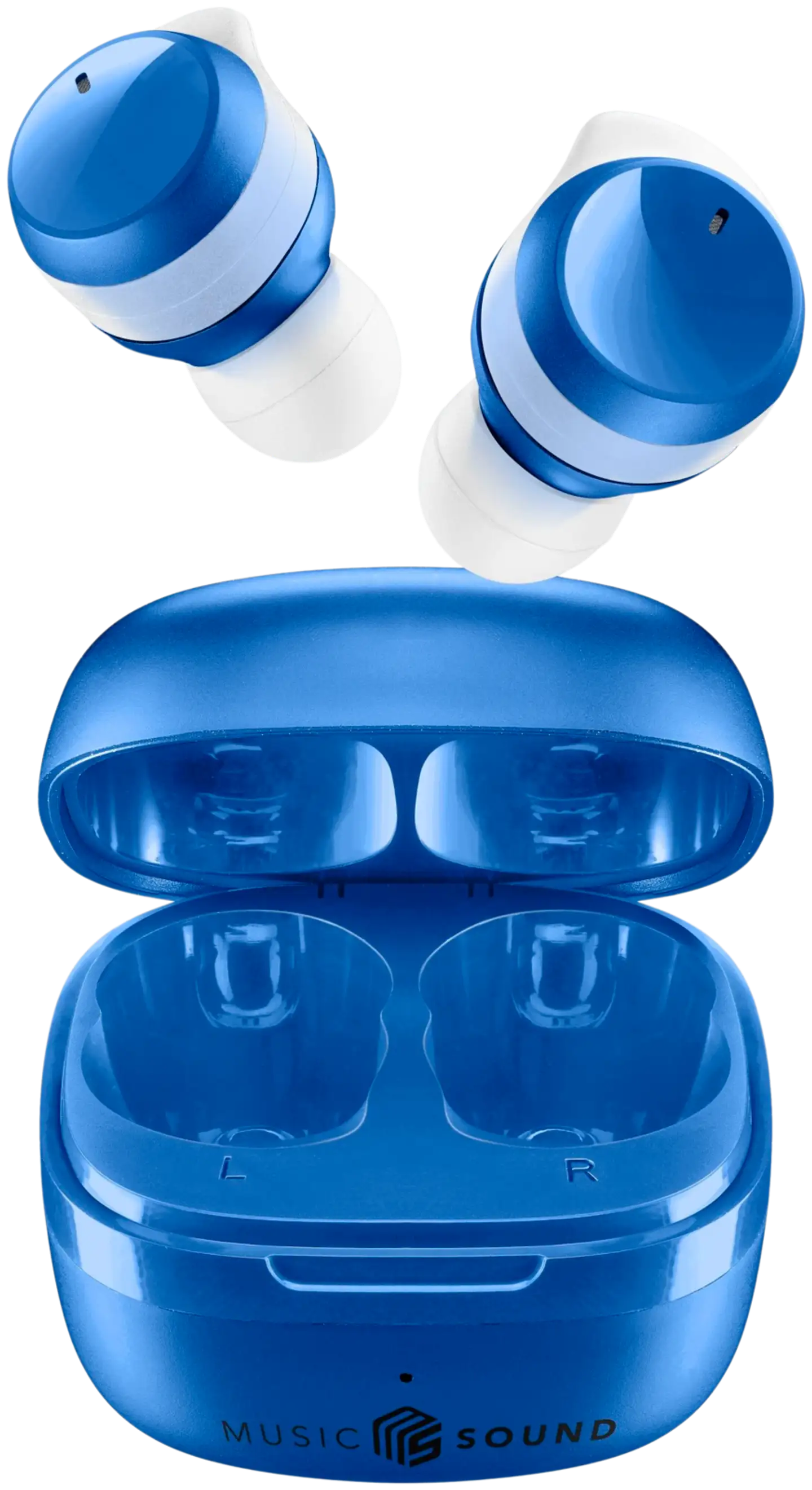 MusicSound Bluetooth nappikuulokkeet Flow sininen - 1