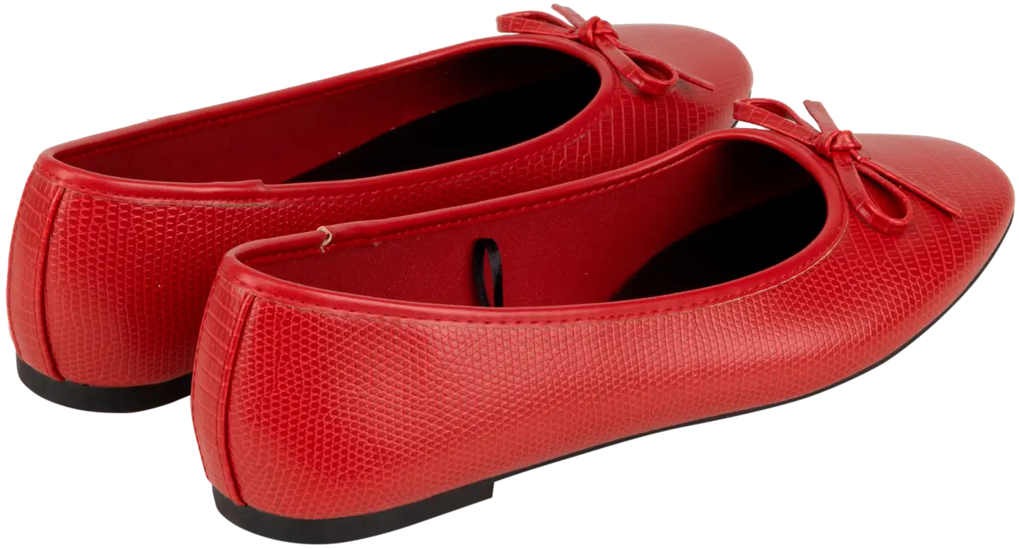 TEX naisten ballerinat I981000 - RED - 2