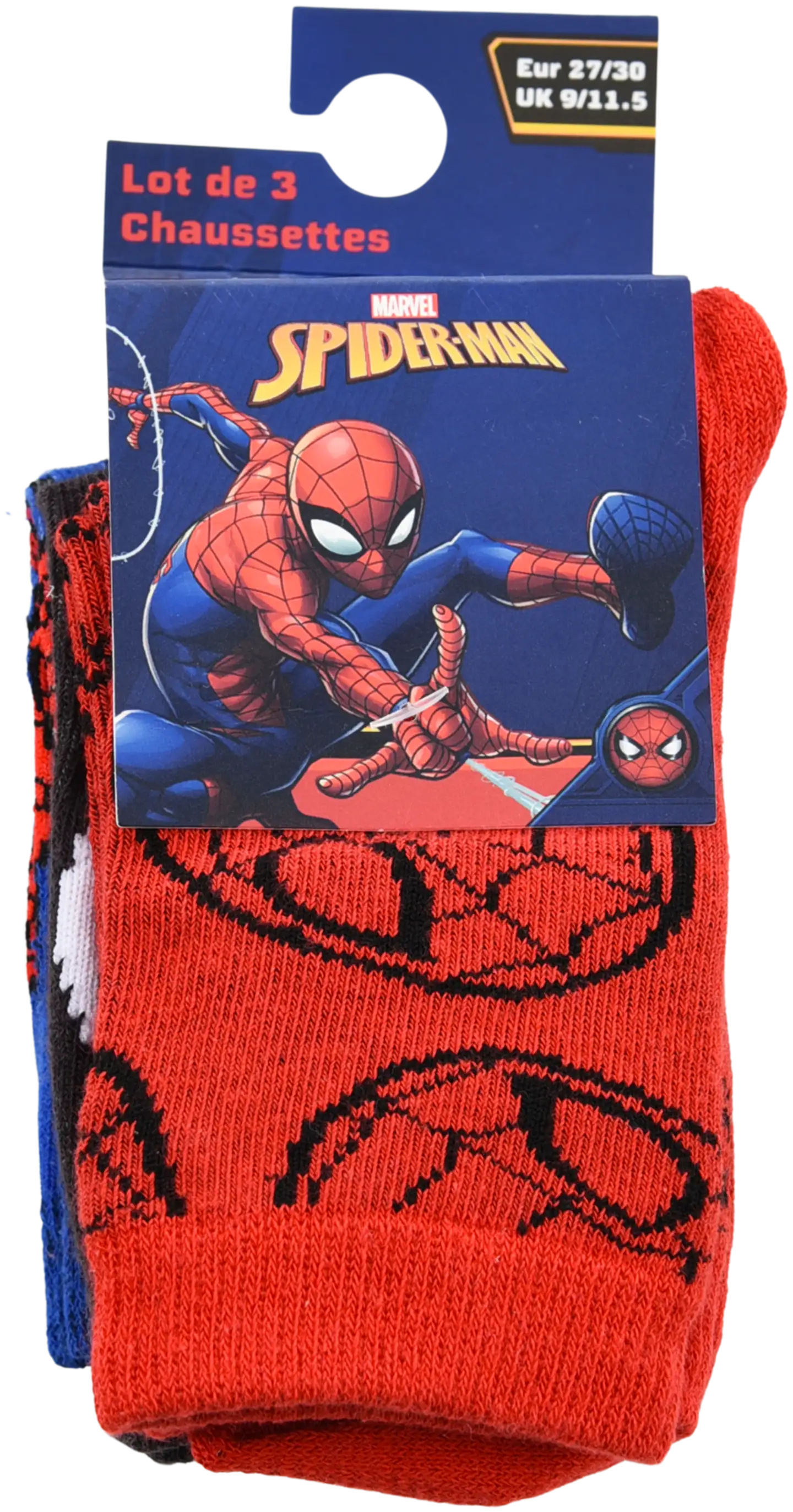 Spiderman lasten laadukas sukka 3 paria - Pack 1 - 4
