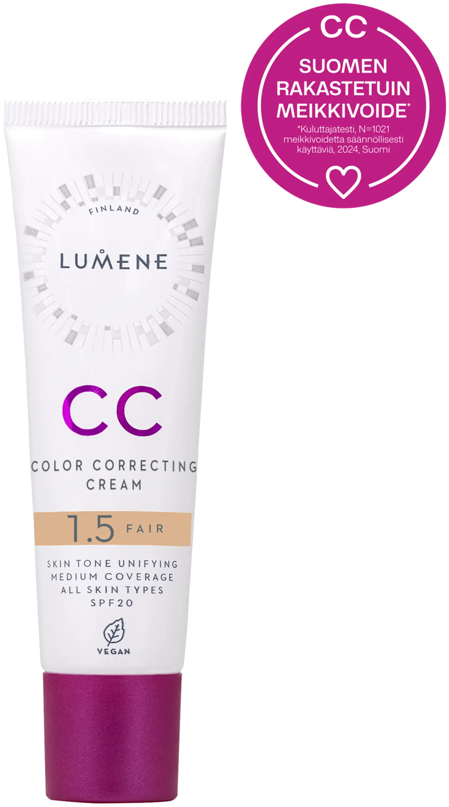 Lumene CC Color Correcting Meikkivoide SK20 1.5 Fair 30 ml - 1