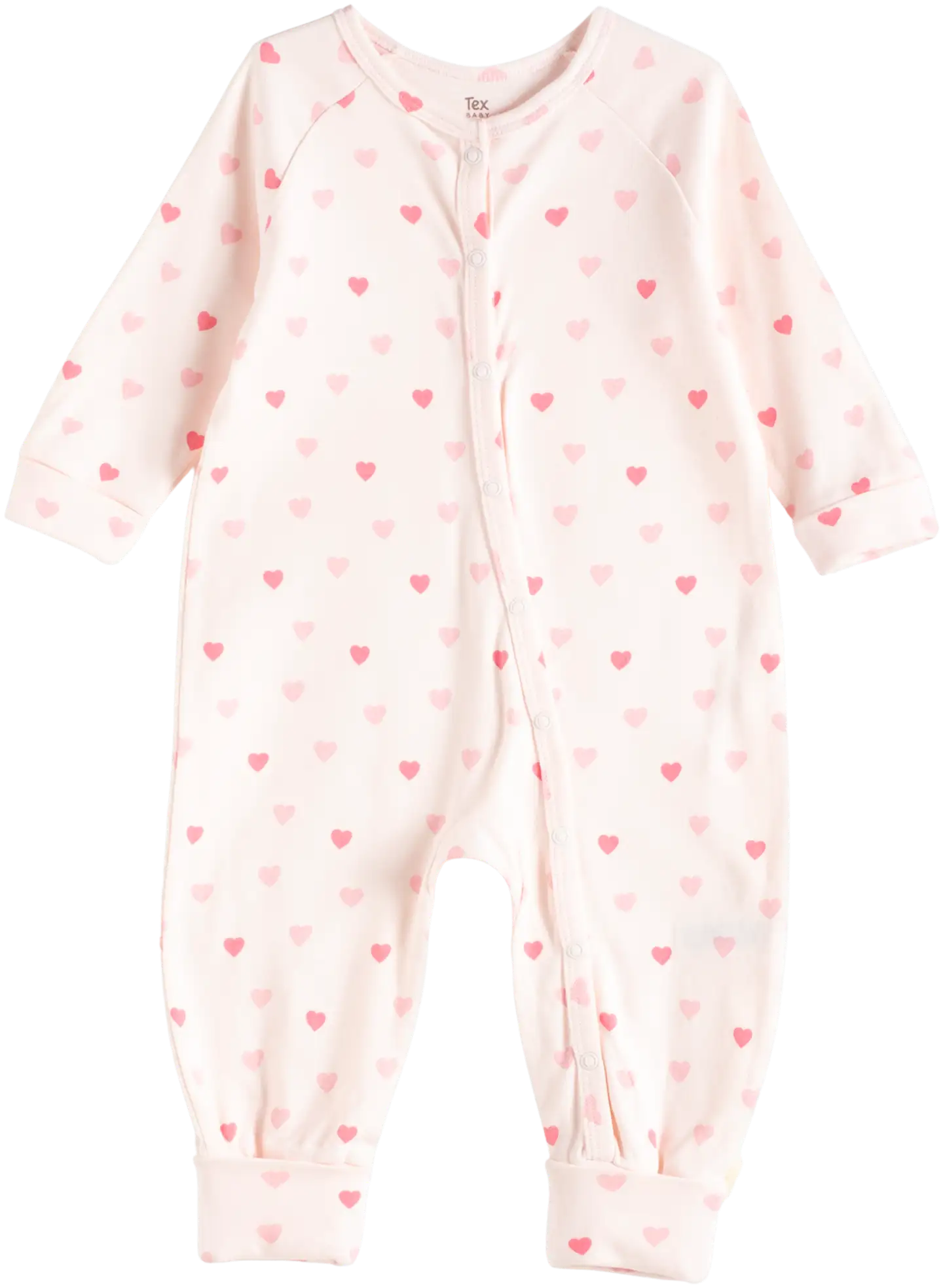 TEX BABY vauvojen pyjama Sydän I274051 - pink light - 1