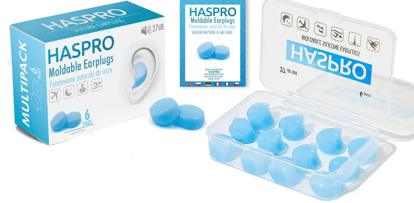 Haspro MOLDABLE silikonikorvatulpat sininen 6 paria - 6