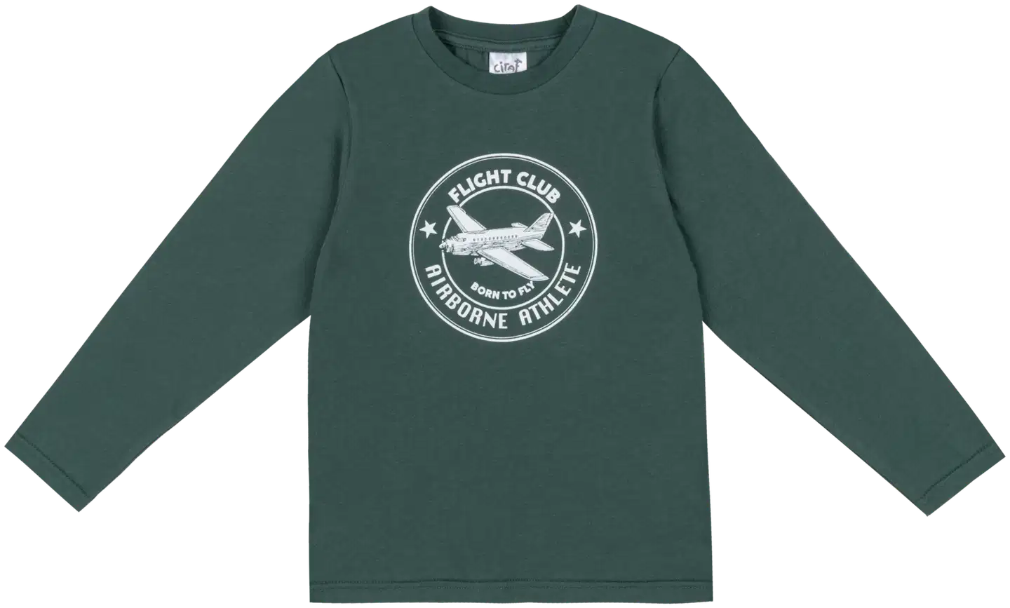Ciraf lasten trikoopusero plane 25pc261105 - 19-5920tcx pineneedle - 1