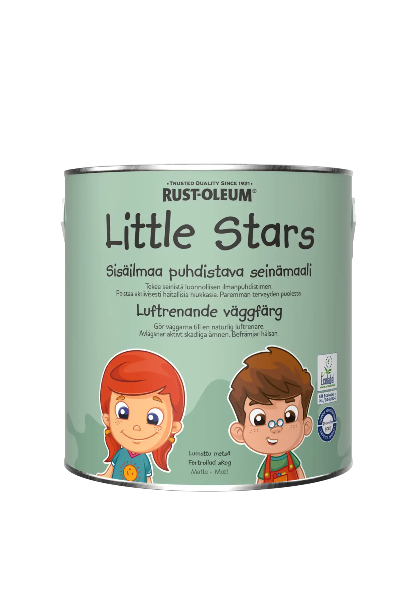 Rust-Oleum Little Stars Sisäilmaa puhdistava Seinämaali 2,5L Lumottu metsä - 1