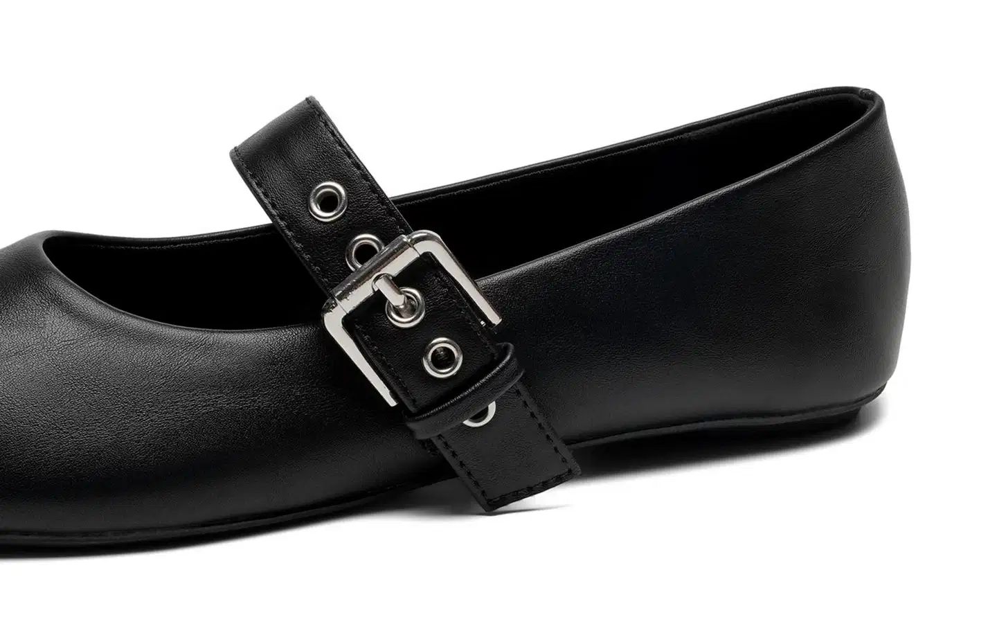 Dinsko lasten ballerinat Jasmine Buckle 347808 - BLACK - 4