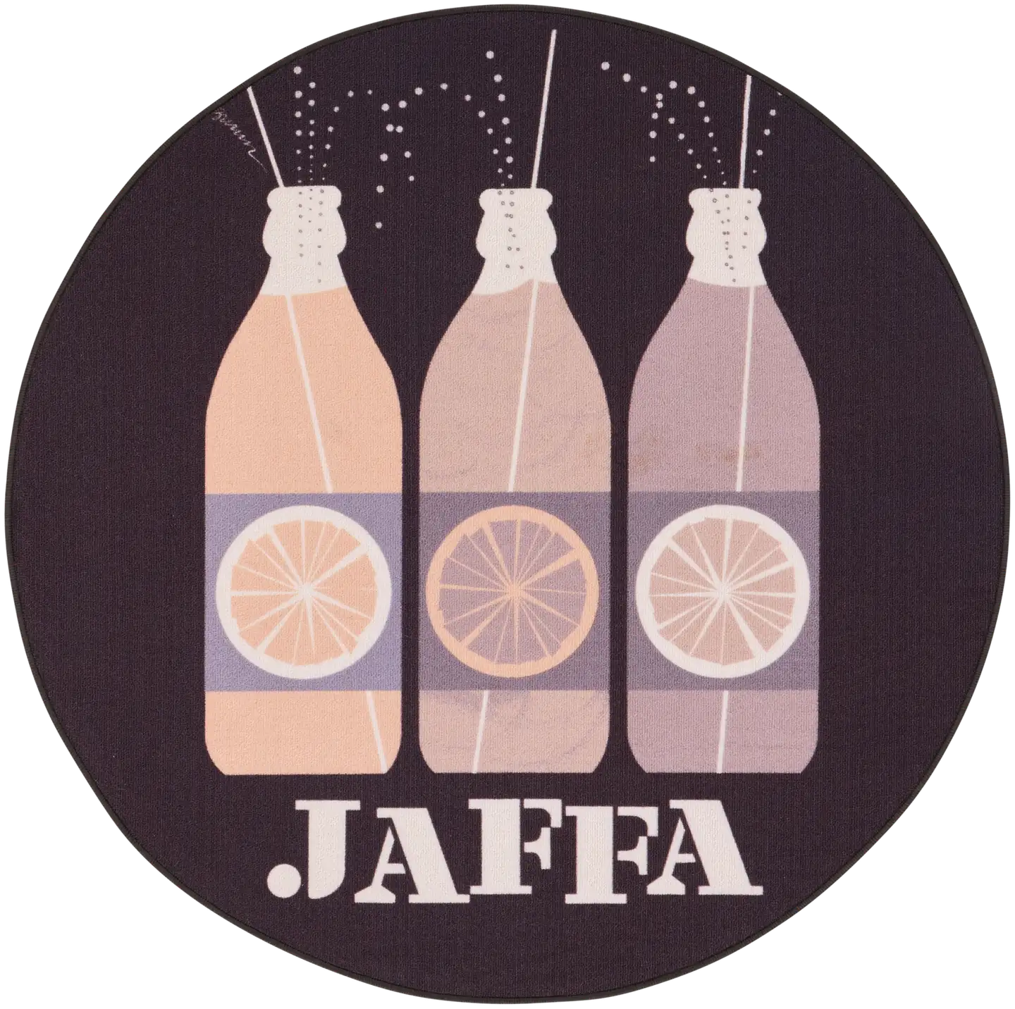 Vallila matto Jaffa  Ø 133 cm greybeige - 1