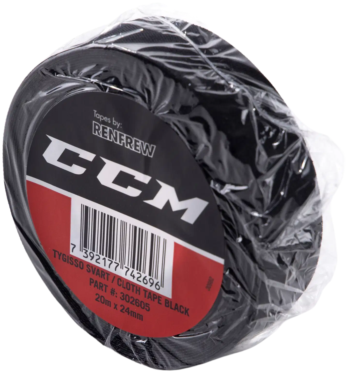 CCM mailateippi musta 20m x 24mm - 2