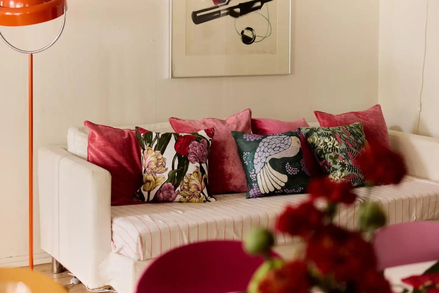 Vallila tyynynpäällinen Ahomaa 43x43 cm gvihreä/pinkki - 2