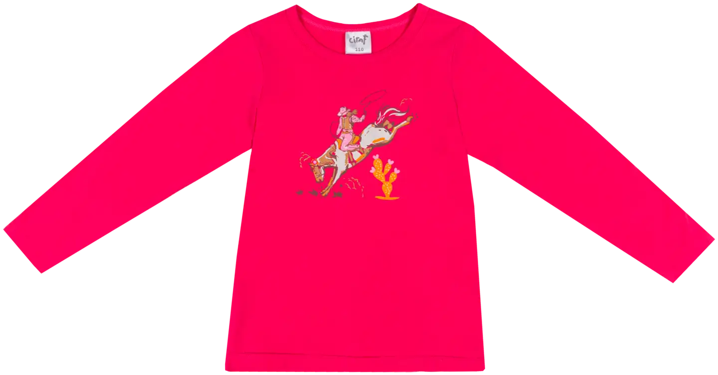 Ciraf lasten trikoopusero horse 25tc252817 - 18-2043TCx raspberry sorbet - 1