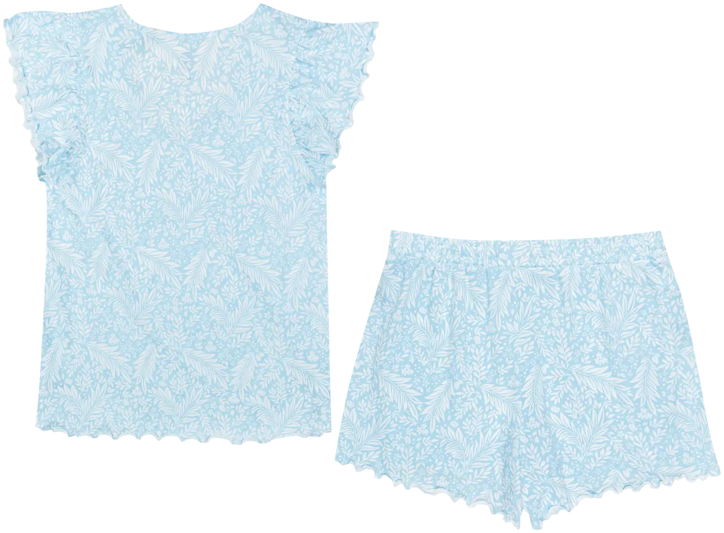 TEX naisten shortsipyjama I982698 - BLUE 3 - 2