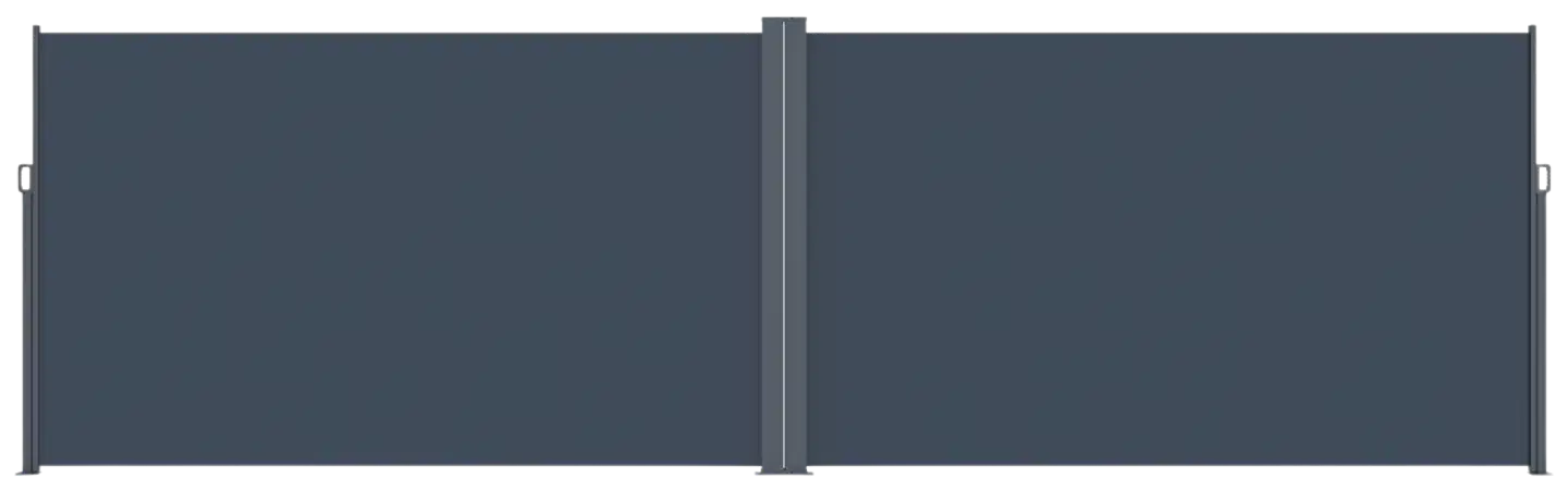 Lykke sivumarkiisi 1,8x3 m(x2) kaksipuolinen, tummanharmaa - 1