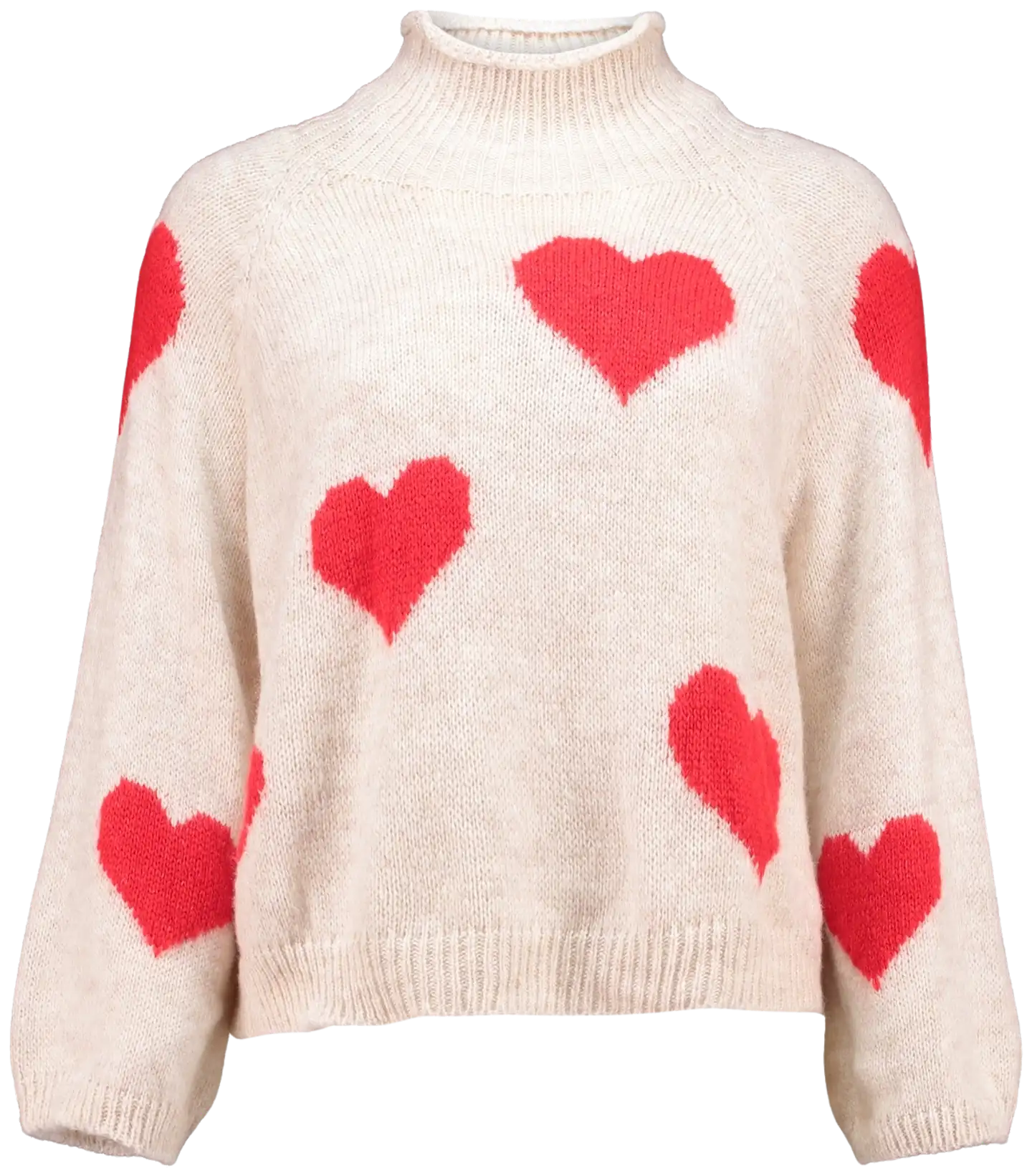 Hailys naisten neule Ve44da UNF-5047 - beige/red heart - 1