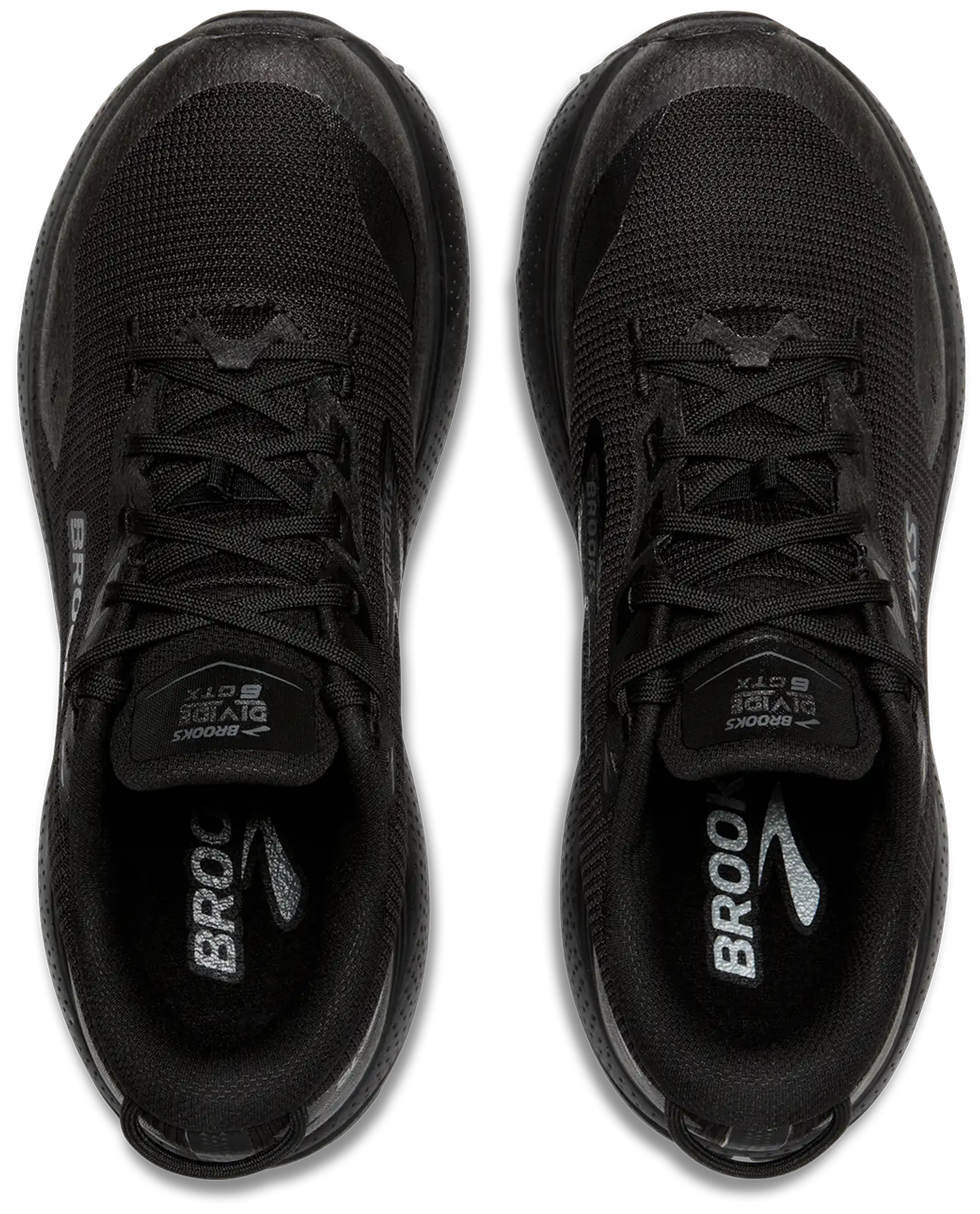 Brooks naisten maastojuoksukengät Divide 6 GTX - Black/Black/Ebony - 4