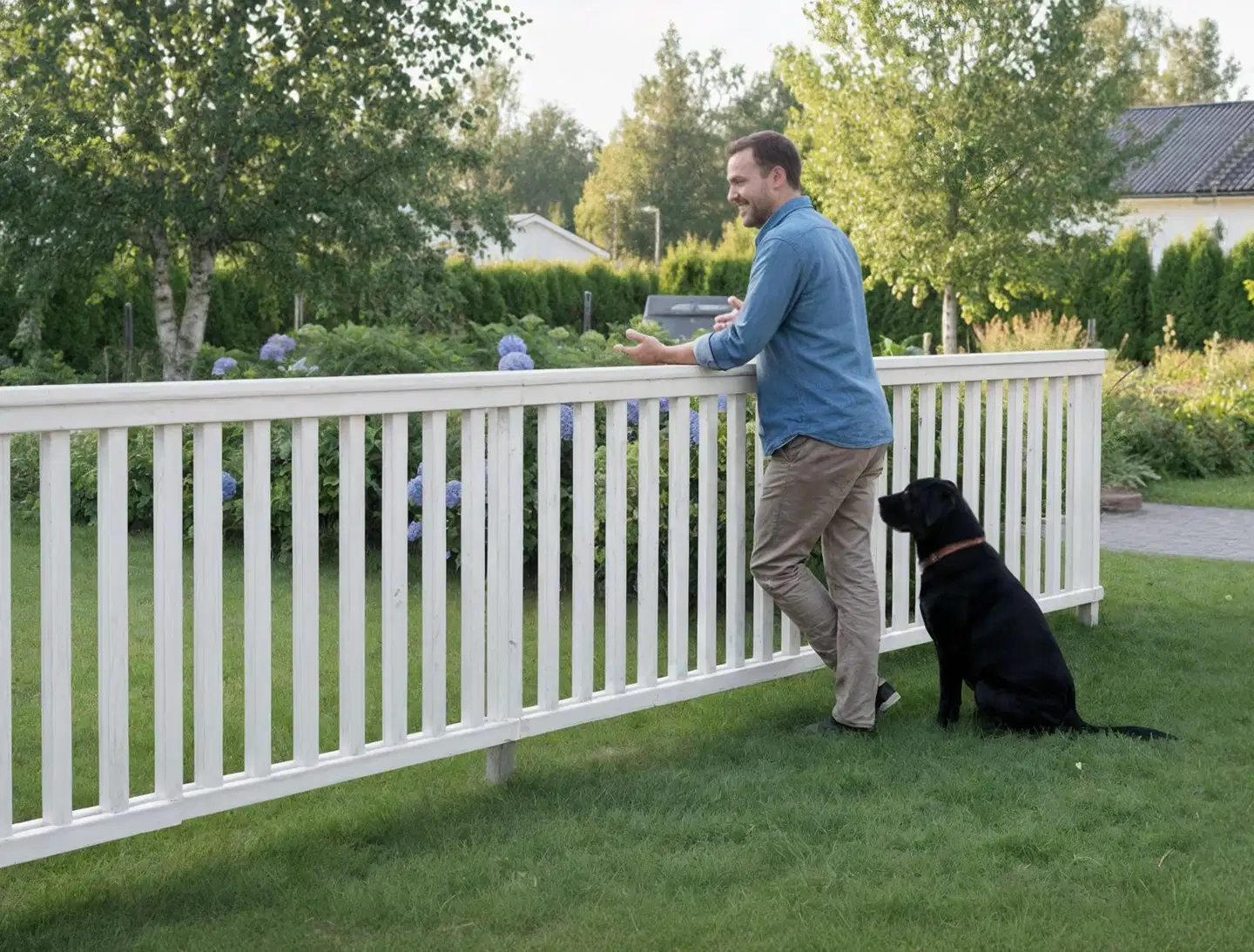 Miljöörakennus aitaelementti pysty rima, v, 180x80x9,5 - 4