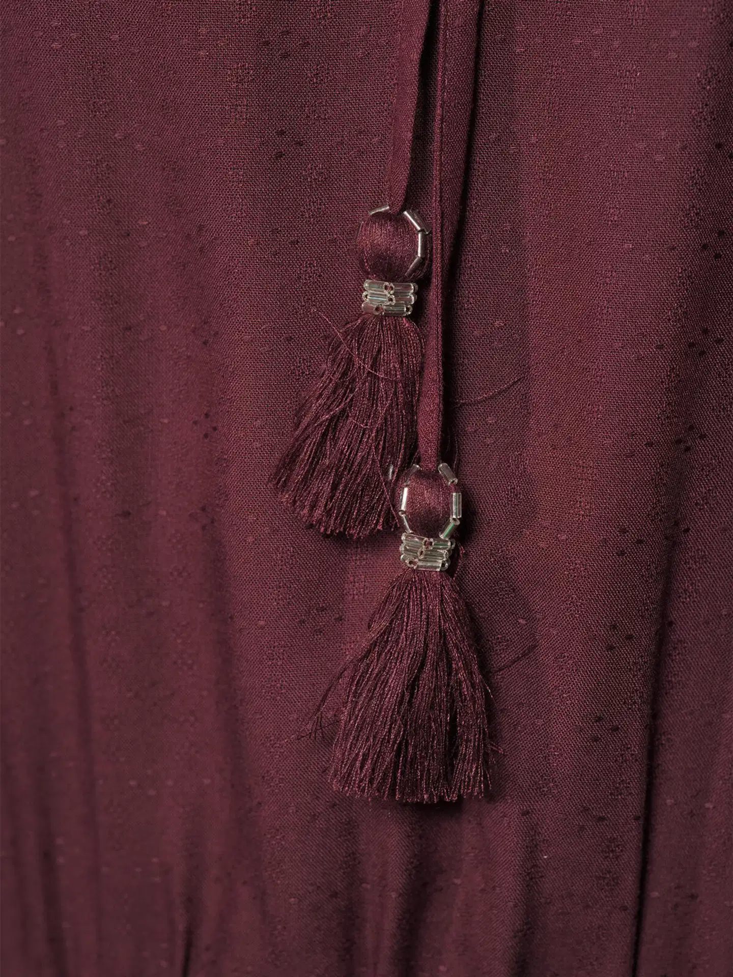Margaux Riviera naisten lyhyt frillahelmainen mekko SOK-001B - WINE - 6