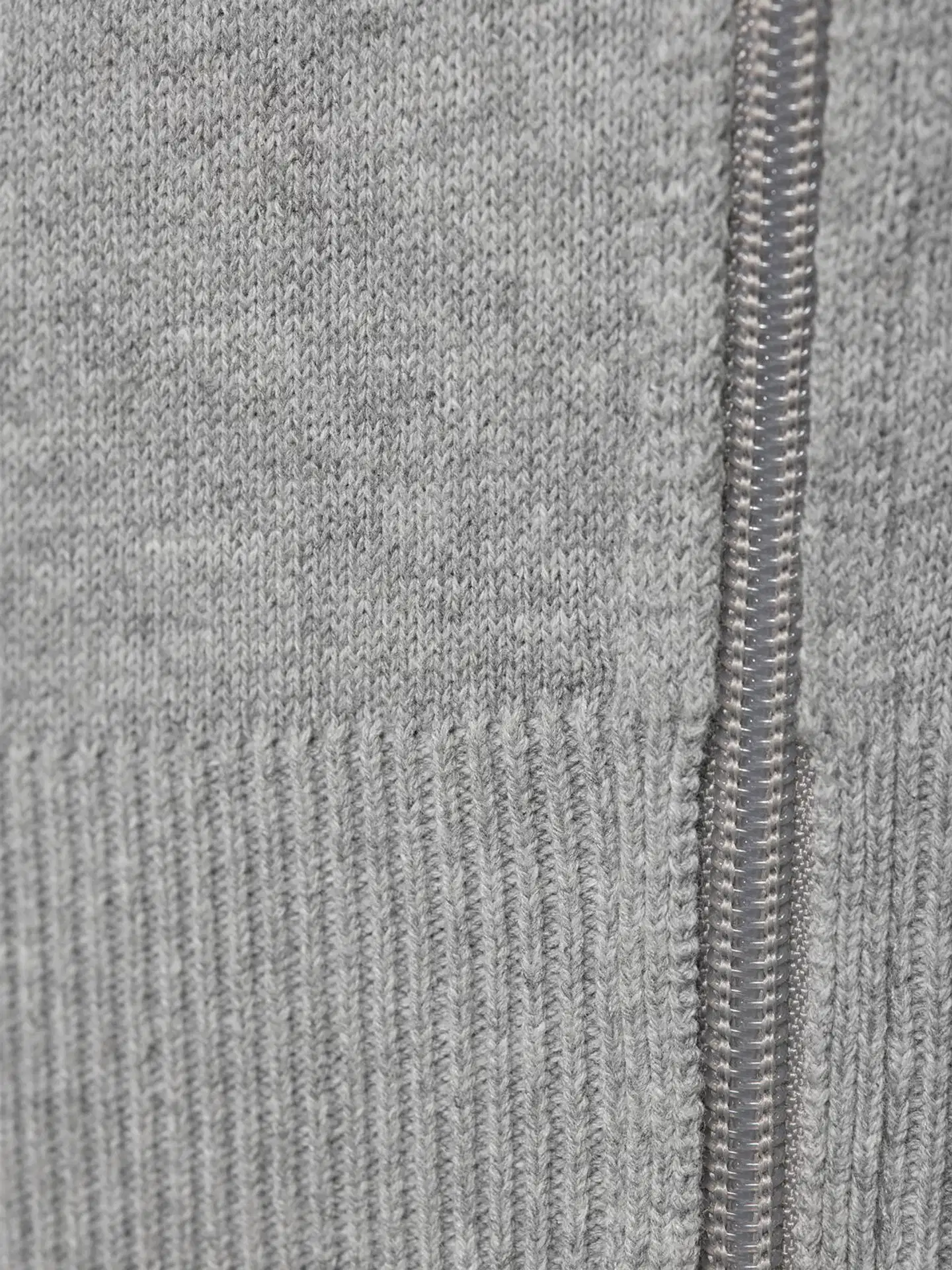 House miesten vetoketjullinen neuletakki CYCLO® 195HB28252 - Grey melange - 5