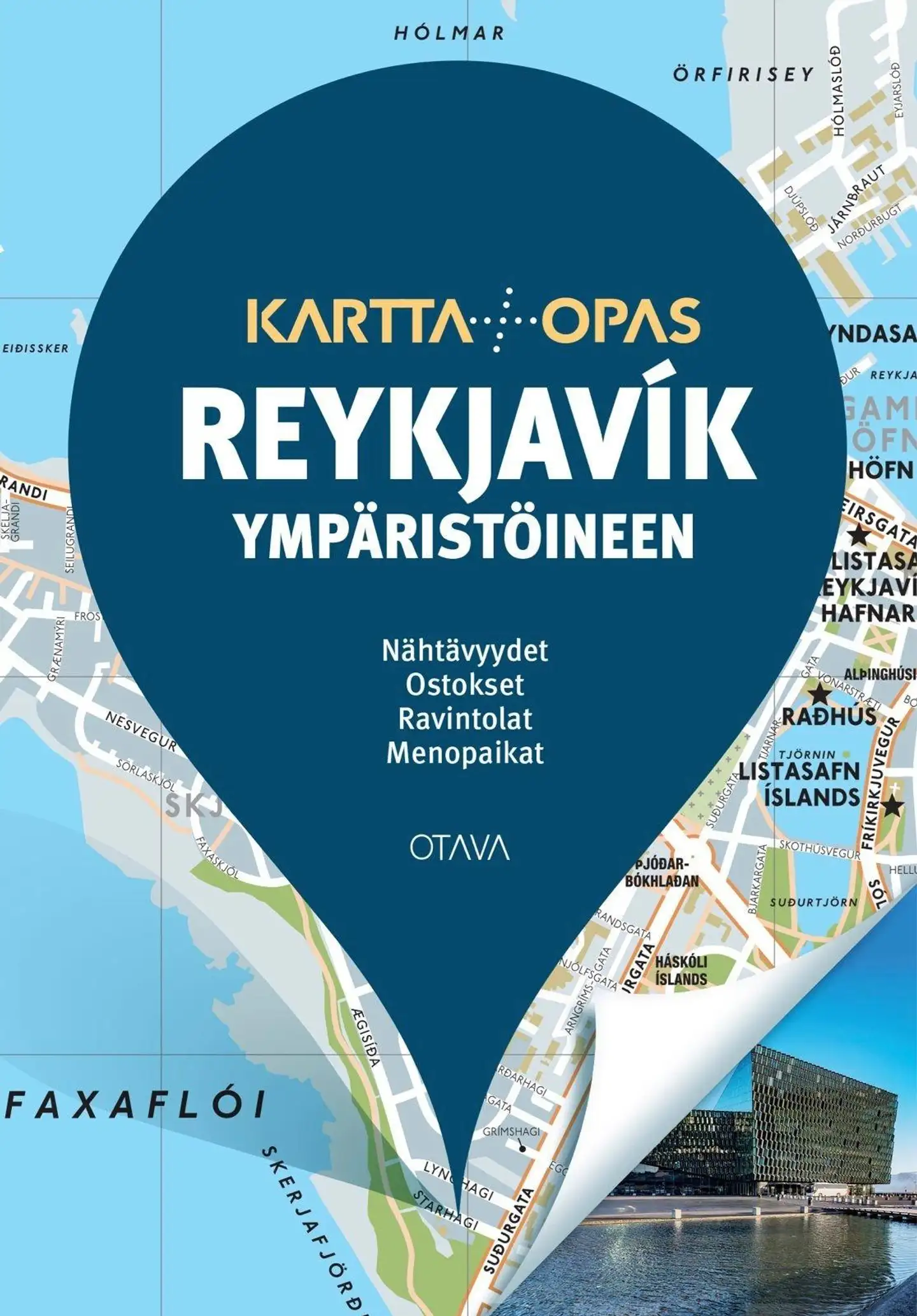 Guilbot, Reykjavík ympäristöineen - Kartta + opas