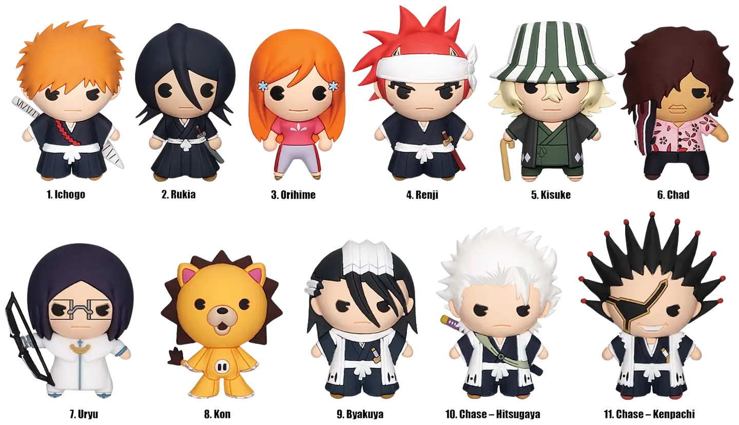 Monogram keräilyhahmo Bleach 3D Foam Bag Clip Series 1 - 2