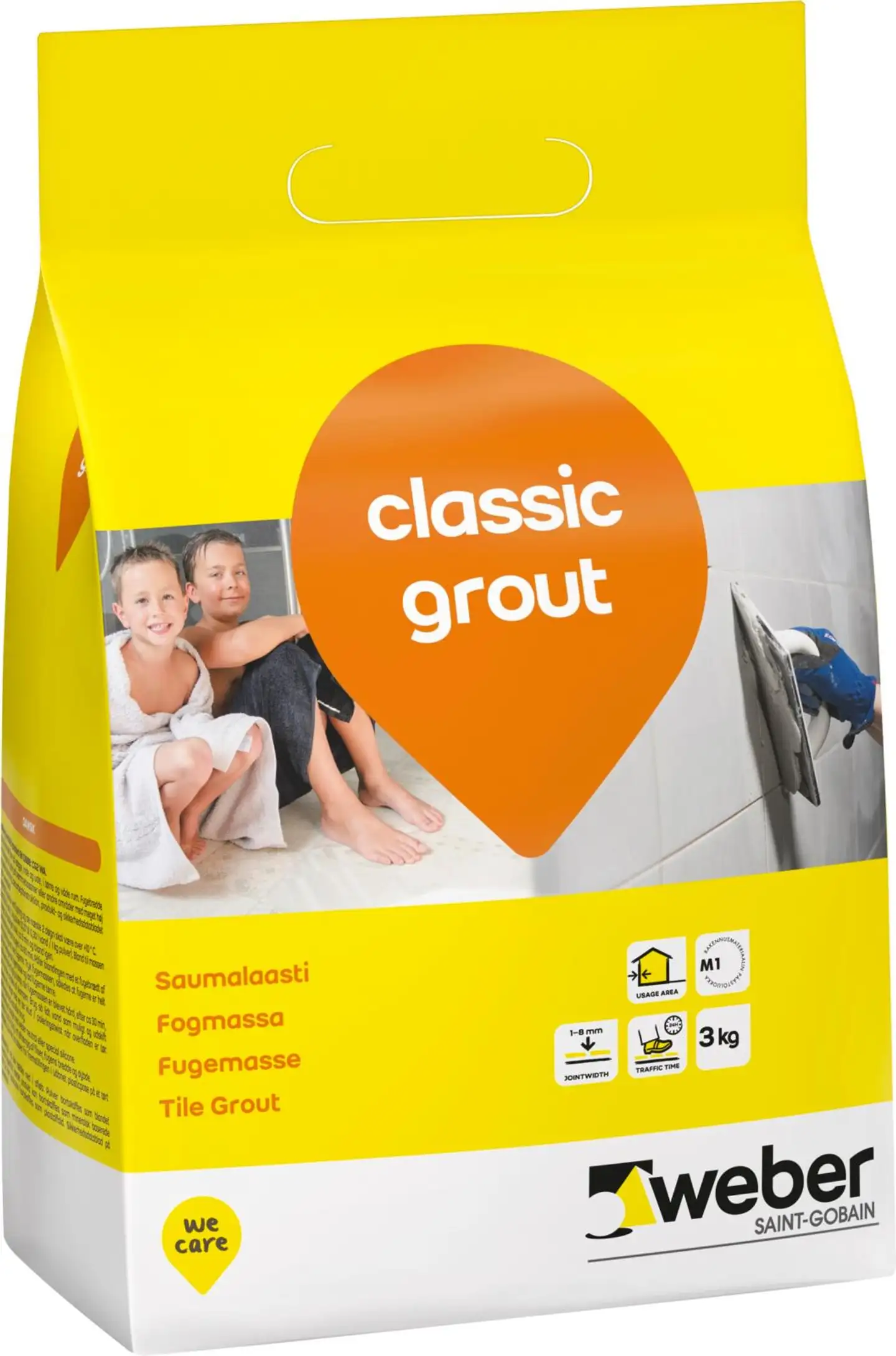 Weber Classic Grout saumalaasti 18 Dark grey 3 kg