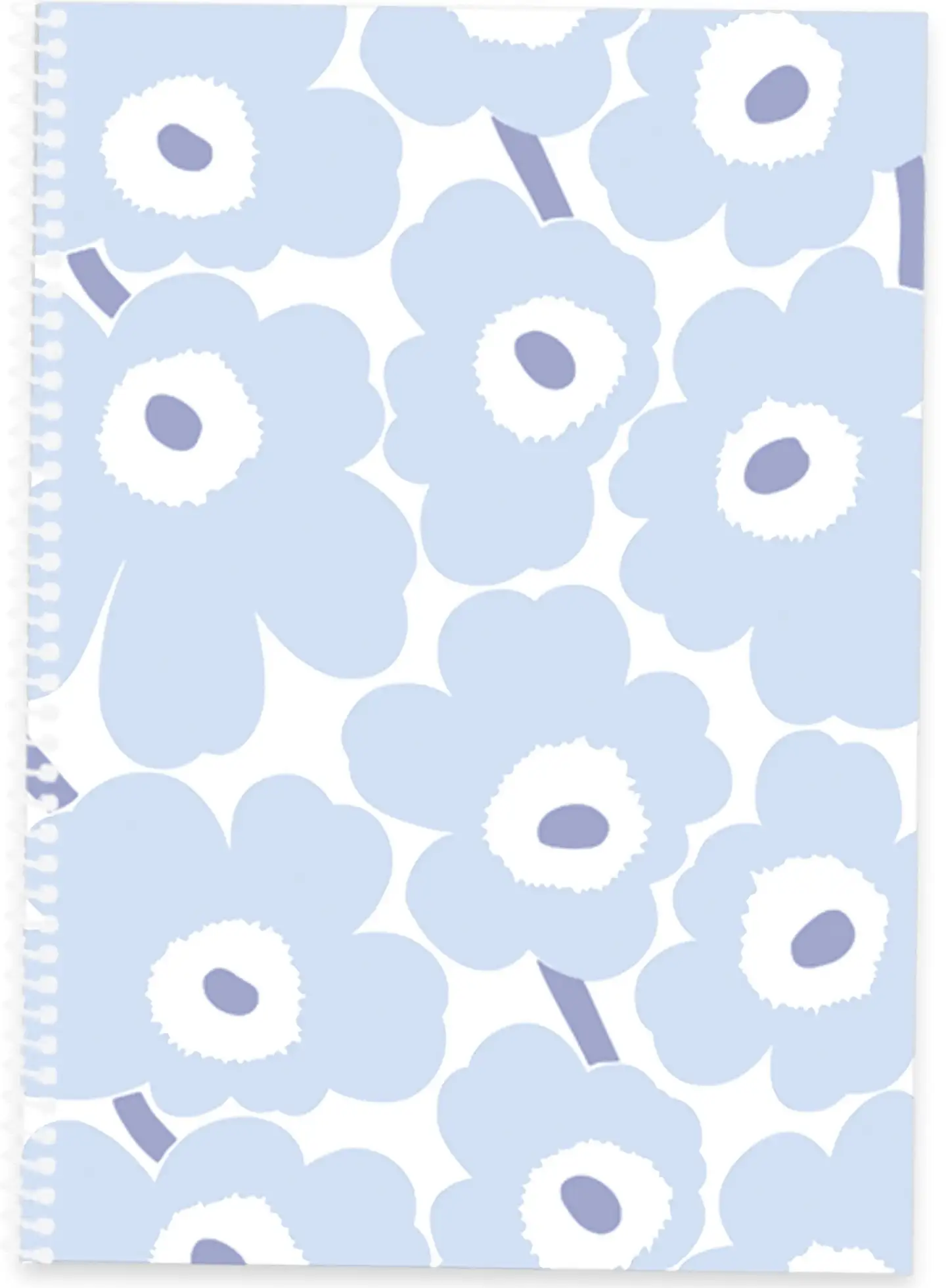 Marimekko kierrevihko A5 Unikko vaaleansininen