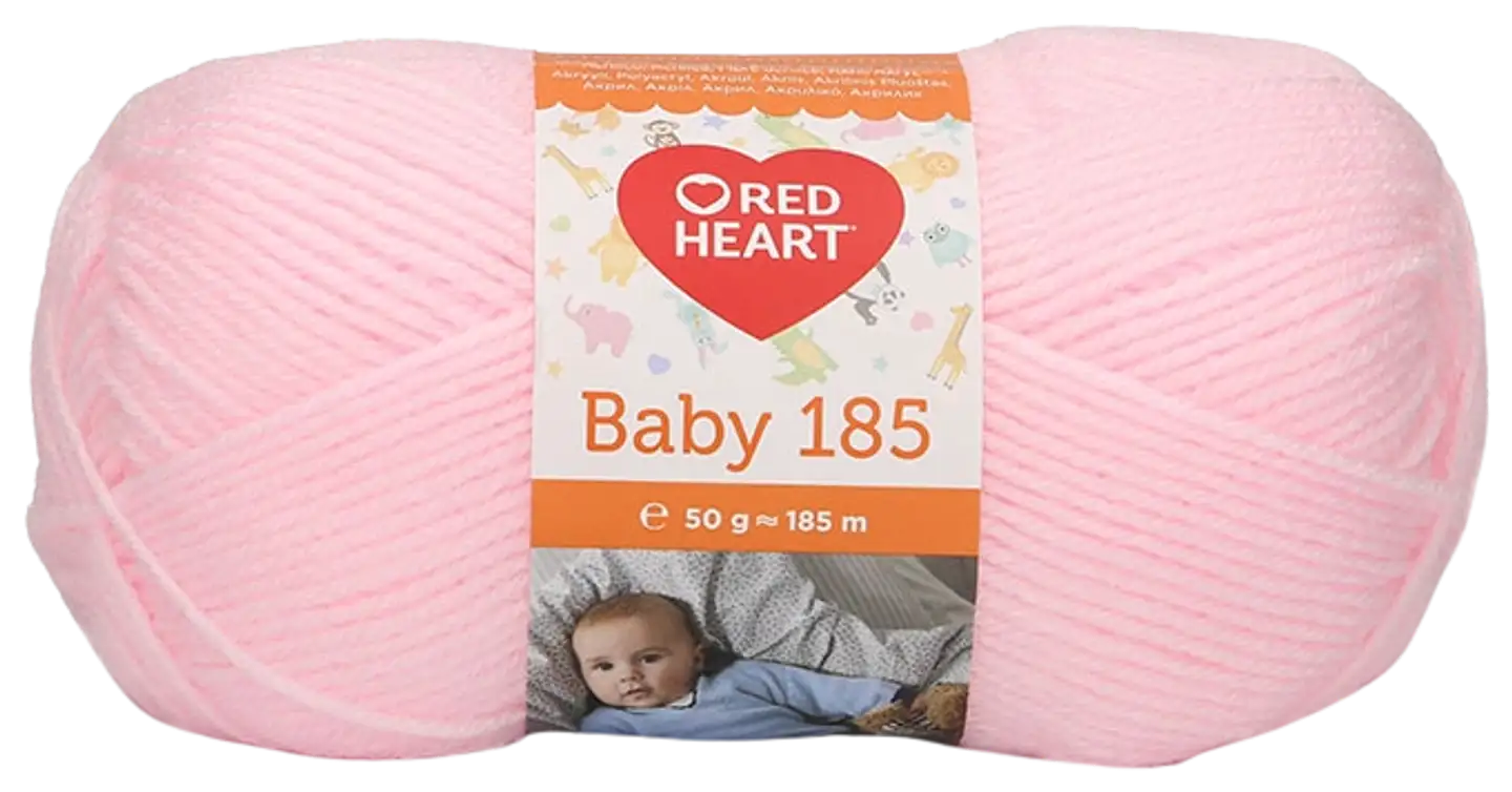 Red Heart Baby neulelanka 50g v.punainen - 1